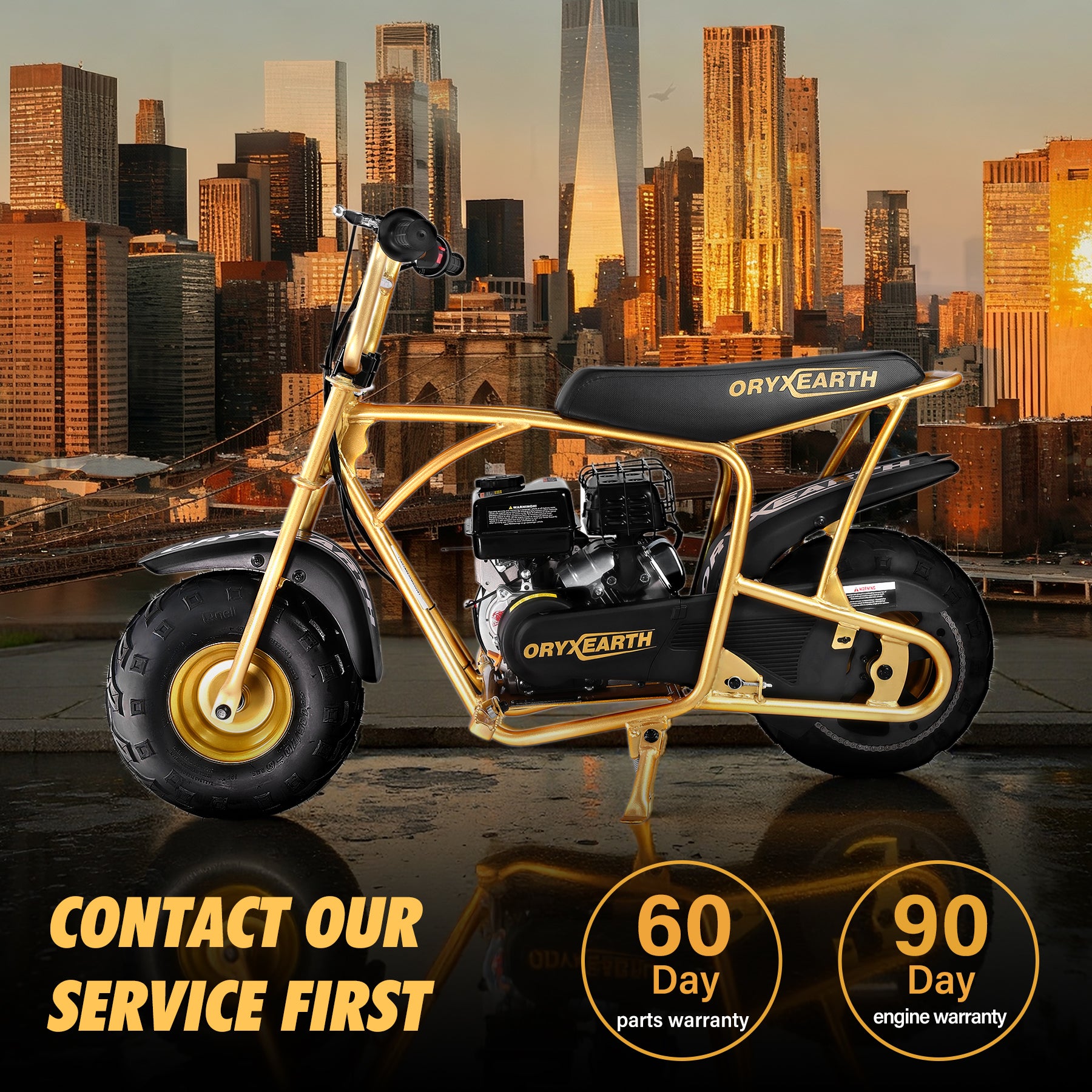oryxearth-gas-mini-bike-omg99-minibike-99ccm-gold-4-takt image 2