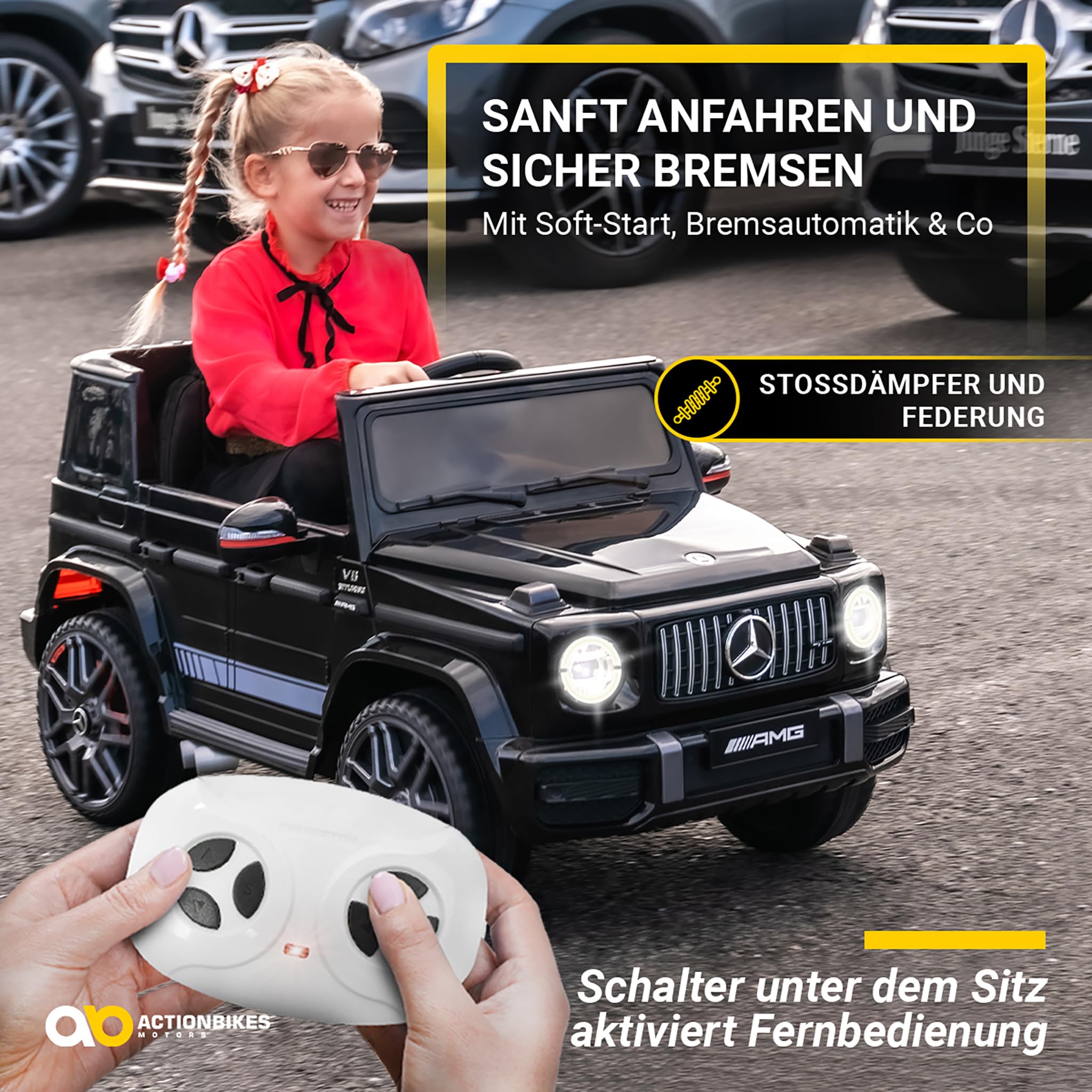 actionbikes-motors-amg-g63-kinder-elektroauto-schwarz-12v image 7