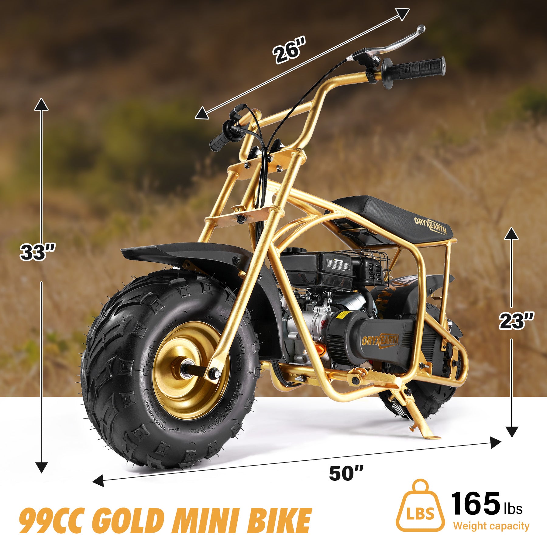 oryxearth-gas-mini-bike-omg99-minibike-99ccm-gold-4-takt image 4