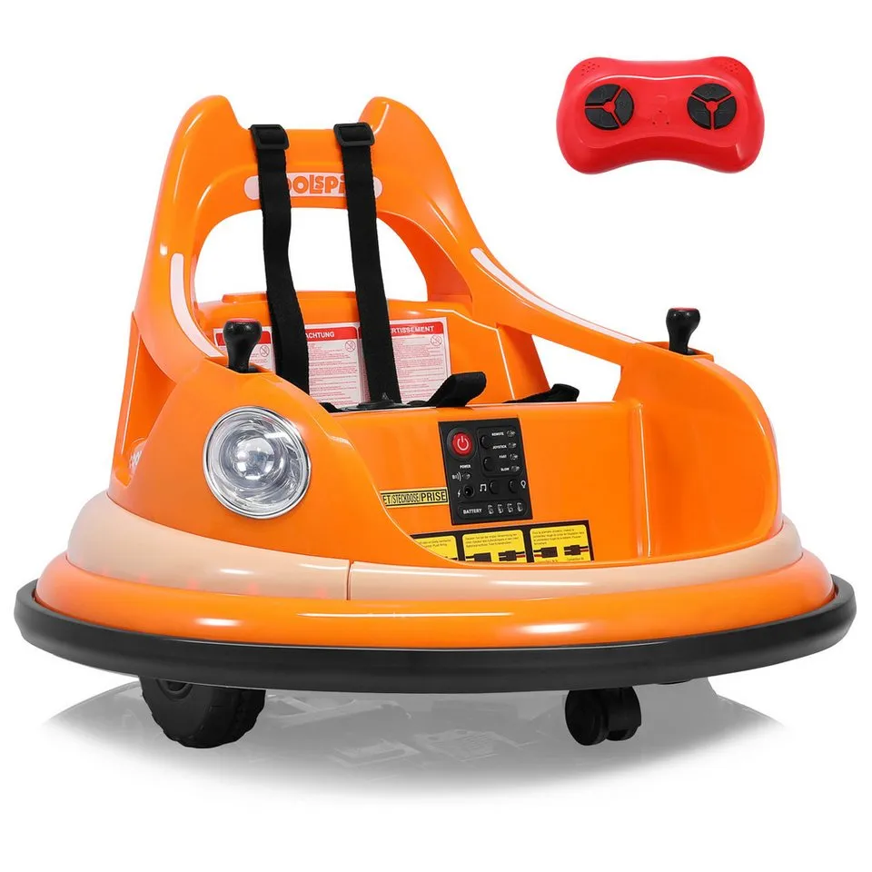 oryxearth-ride-on-autoscooter-12v-bumper-car-orange-360 image 1