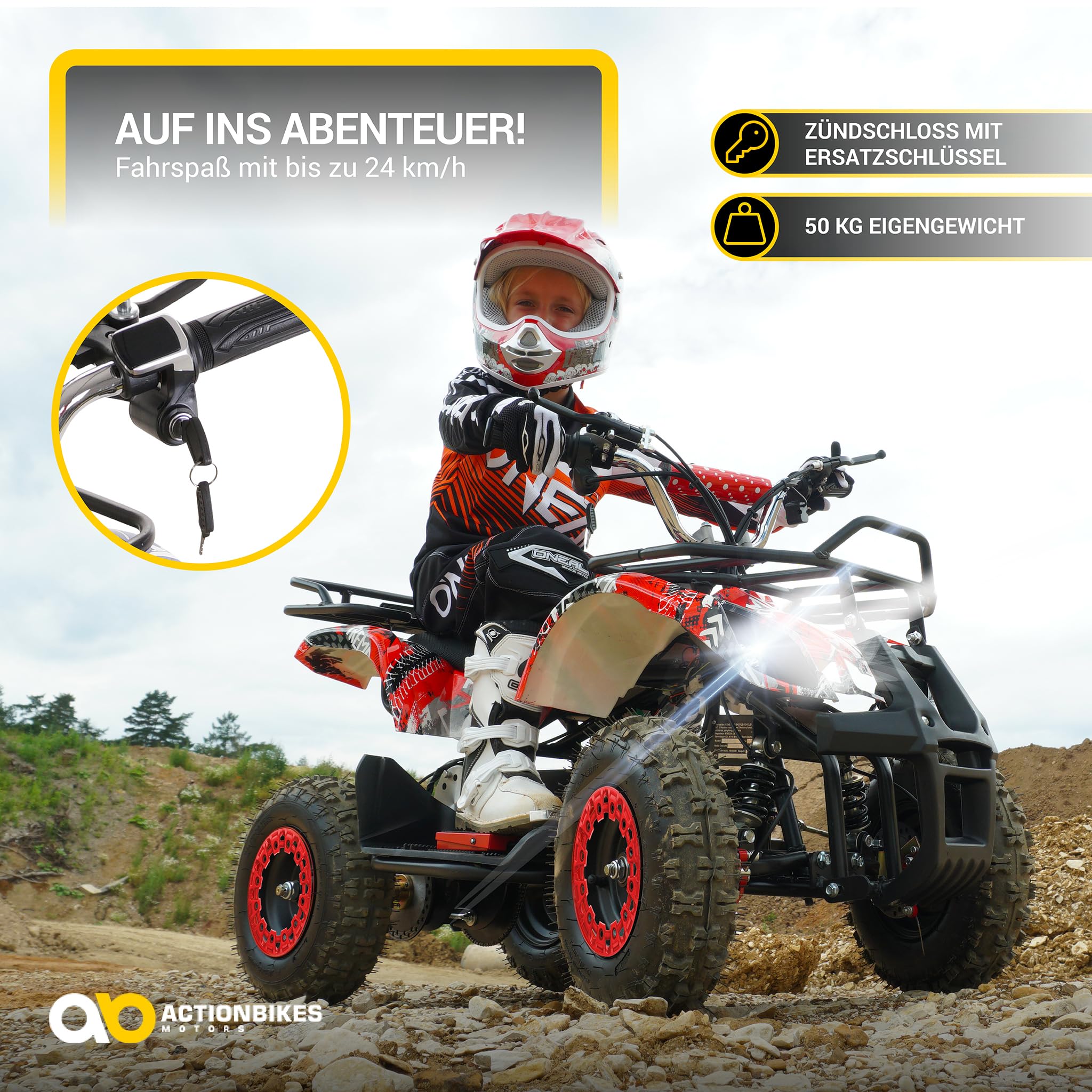 actionbikes-torino-kinderquad-elektro-1000w-schwarz image 7