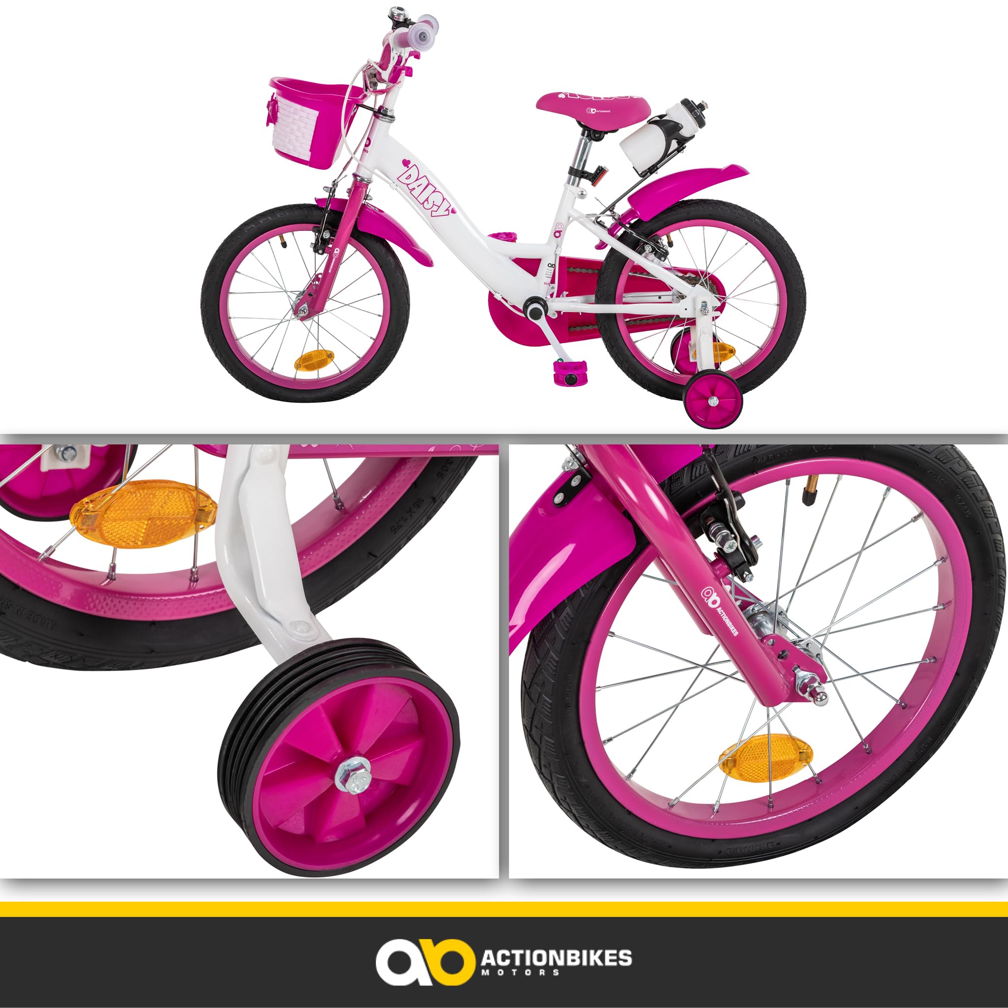actionbikes-motors-daisy-16-zoll-kinderfahrrad-pink-mit-korb image 8