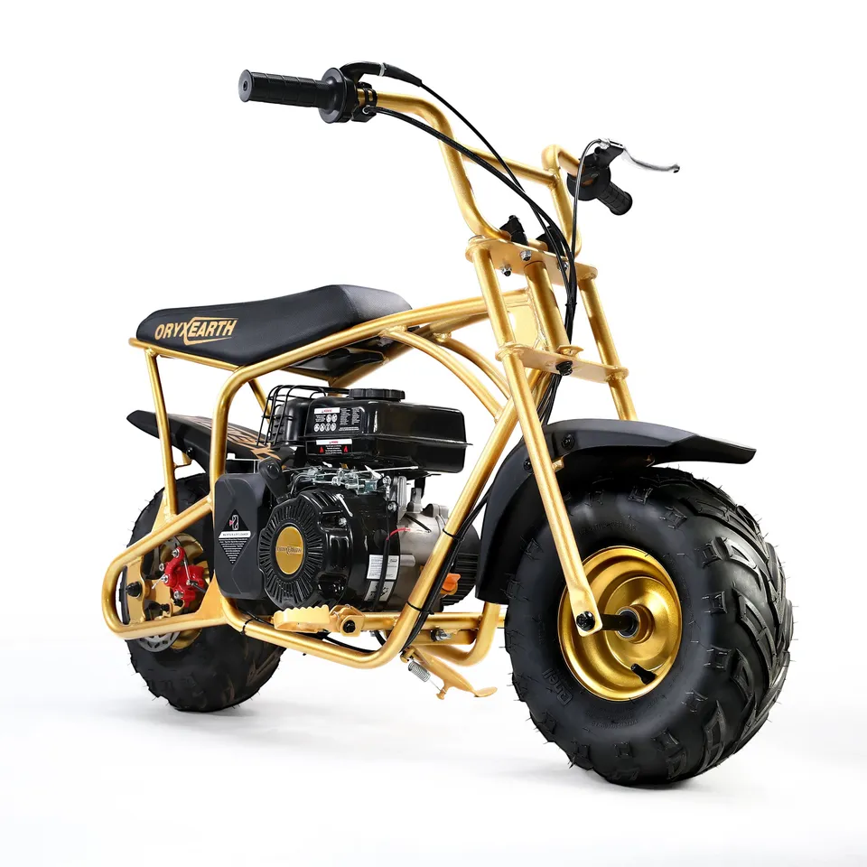 oryxearth-gas-mini-bike-brm100-1-minibike-99ccm-gold-220lbs image 1