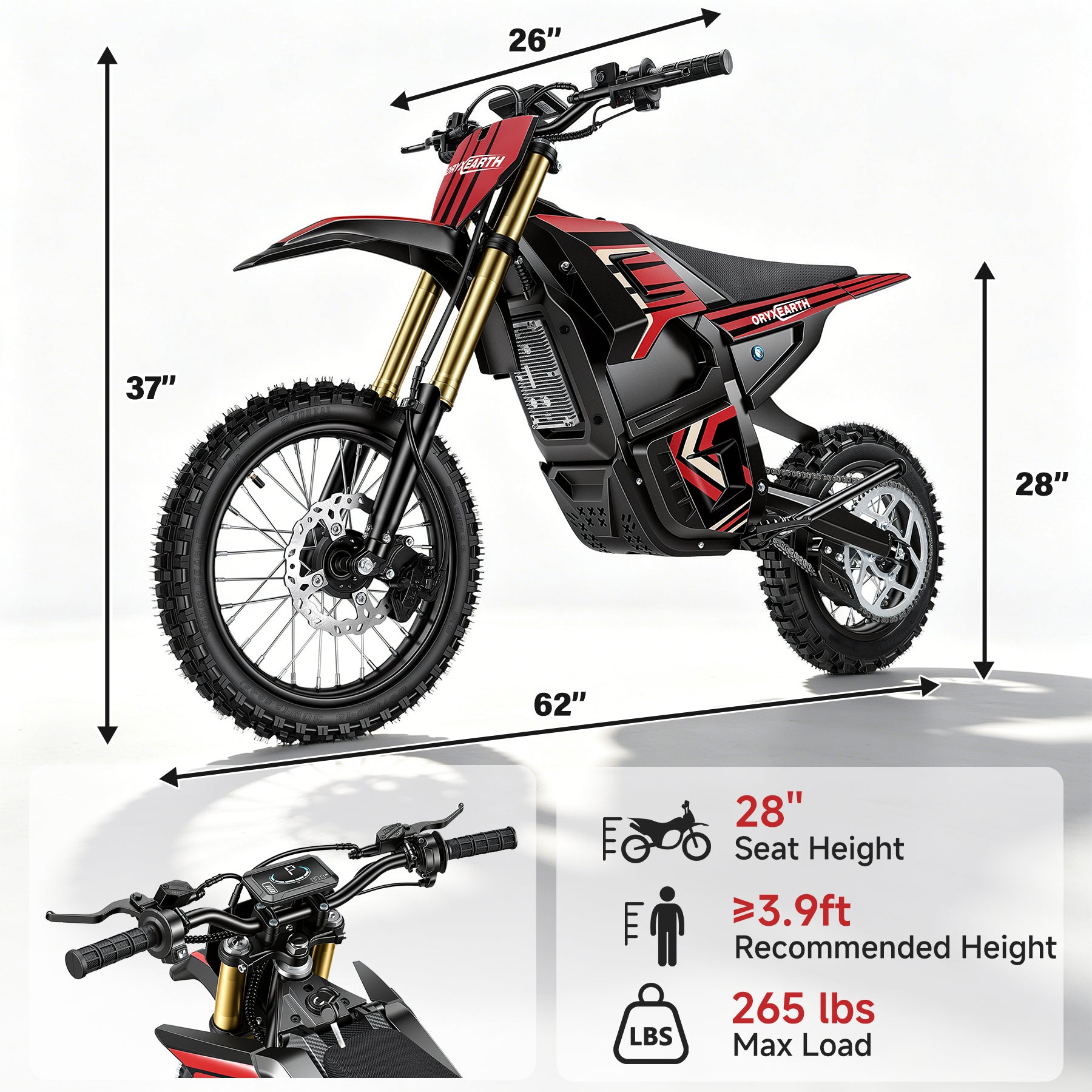 oryxearth-ve-5-elektro-dirt-bike-3000w-gelb-40-mph image 8