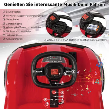 oryxearth-ride-on-go-kart-6v-kinderfahrzeug-rot-mit-fernbedienung image 4
