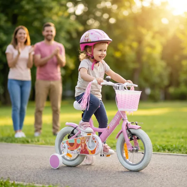 actionbikes-princess-kinderfahrrad-12-zoll-rosa-mit-st-tzr-dern image 1