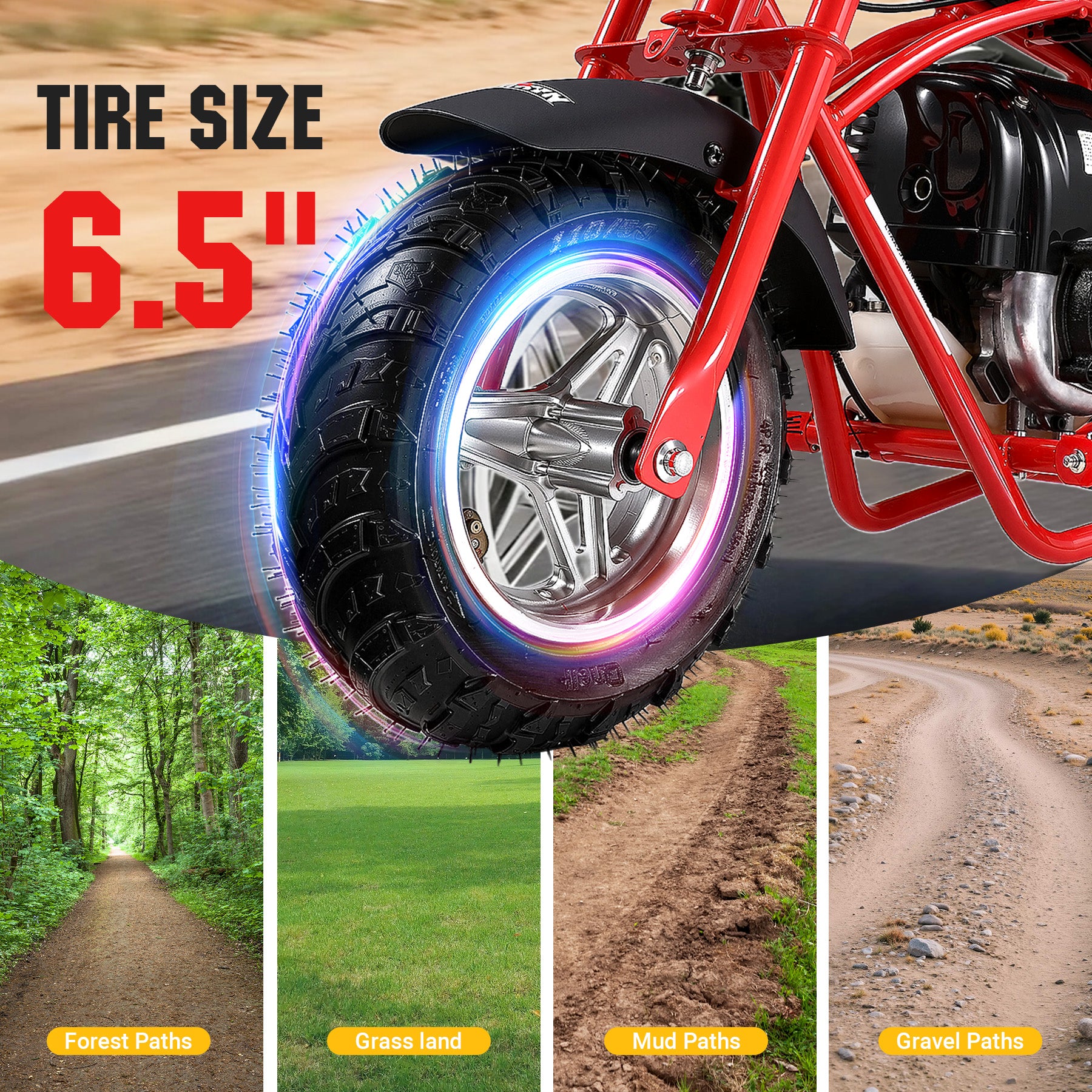 oryxearth-om-40-gas-mini-bike-37-7cc-schwarz-basic image 8