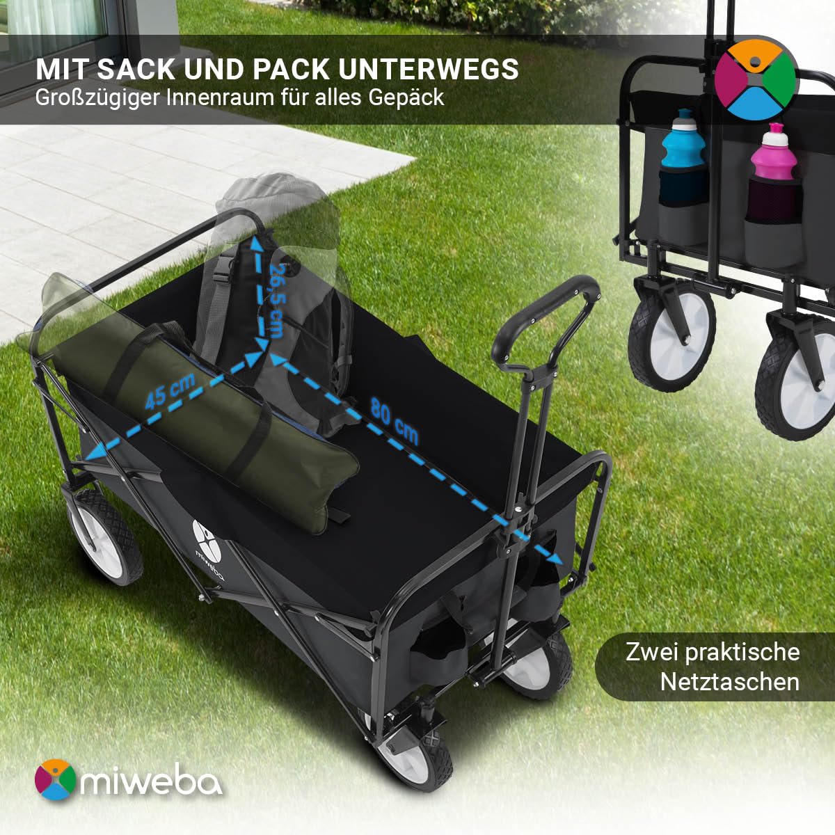 miweba-mb-35-bollerwagen-faltbar-grau-120-kg image 5