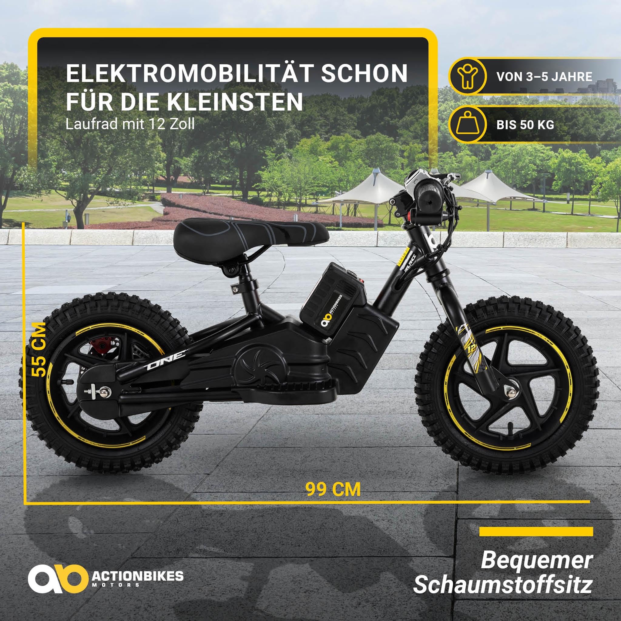 actionbikes-motors-balance-bike-laufrad-12-zoll-250w-14-km-h image 7