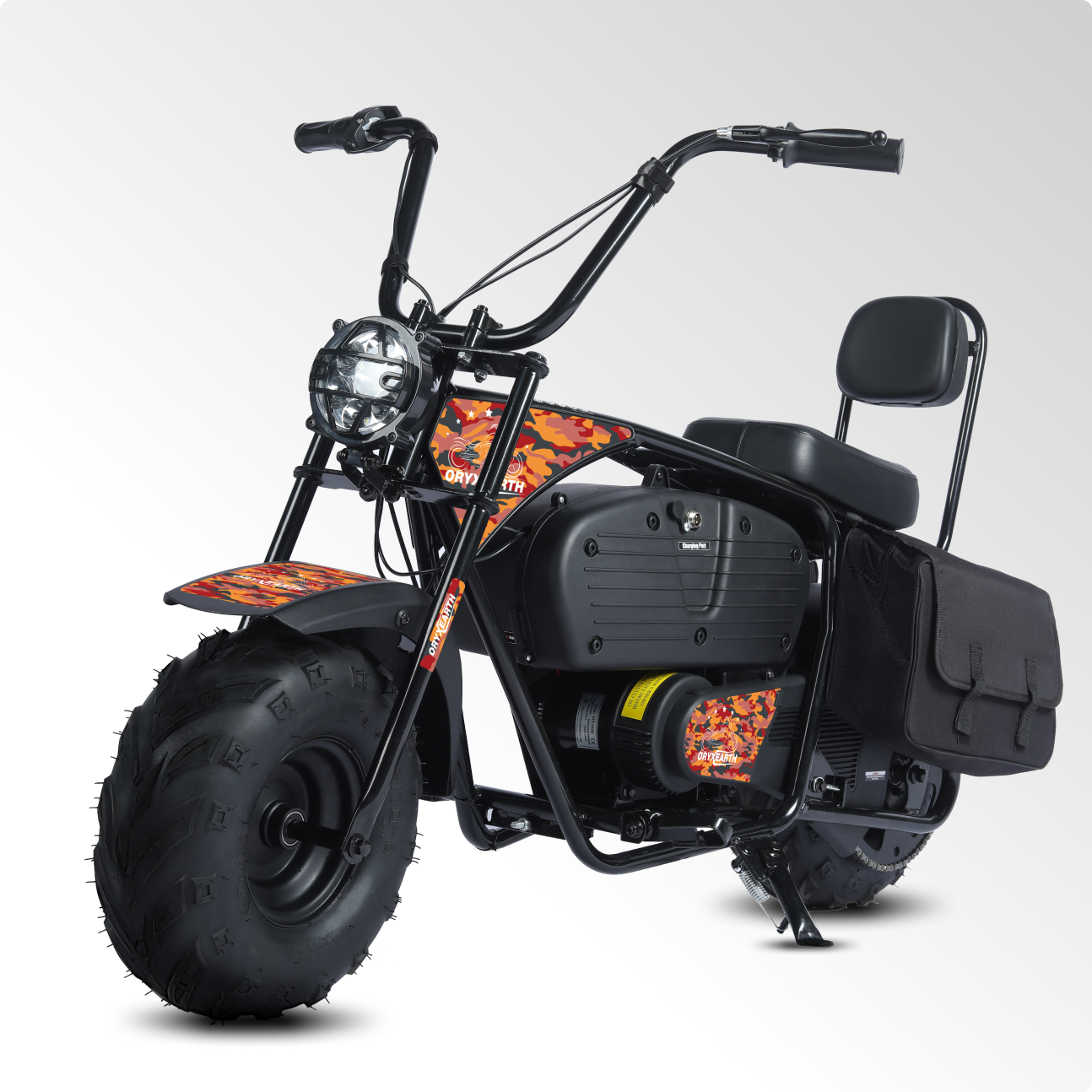 oryxearth-electric-dirt-bike-1000w-elektro-dirtbike-camo-orange image 1