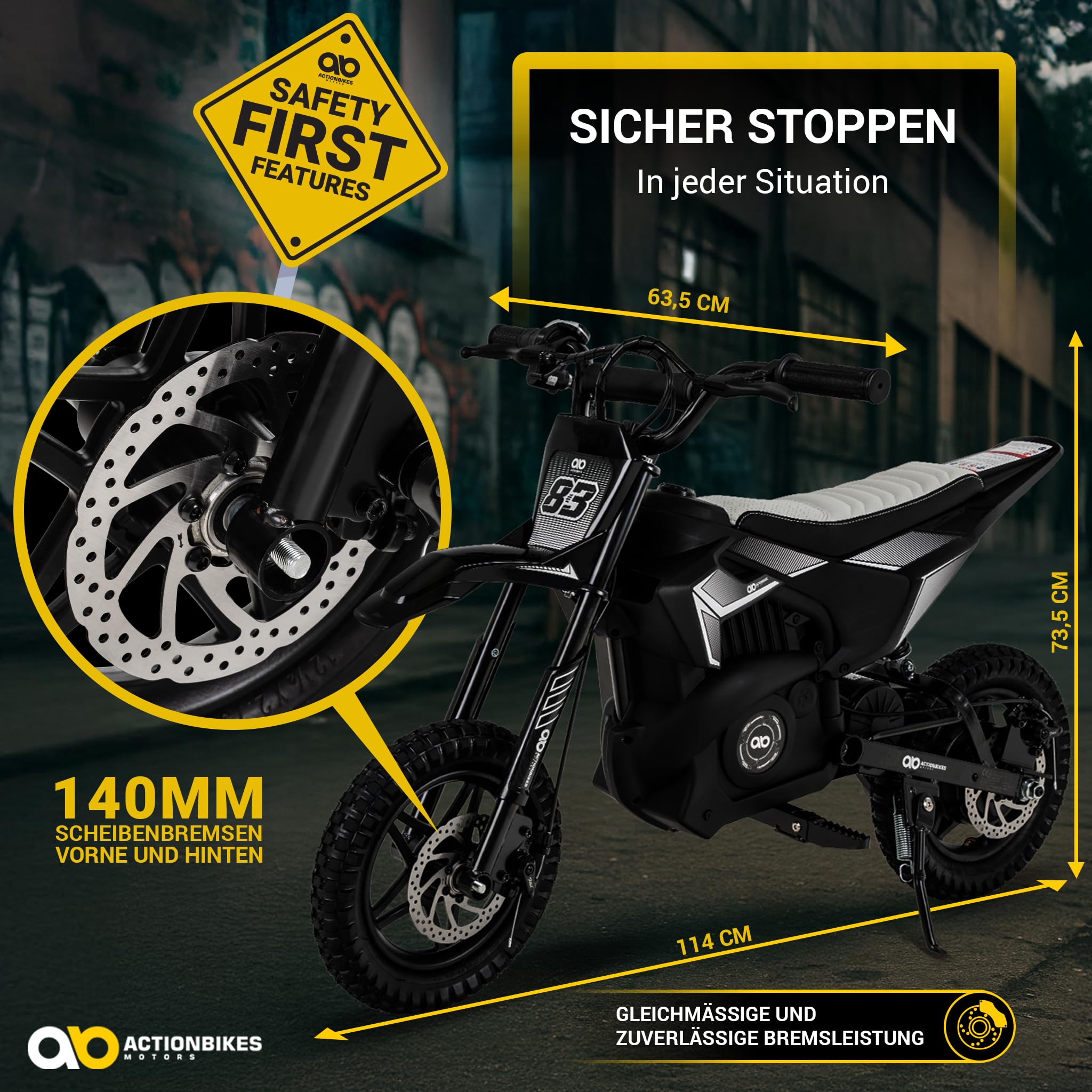 actionbikes-raider-kinder-crossbike-elektro-250w-schwarz image 4