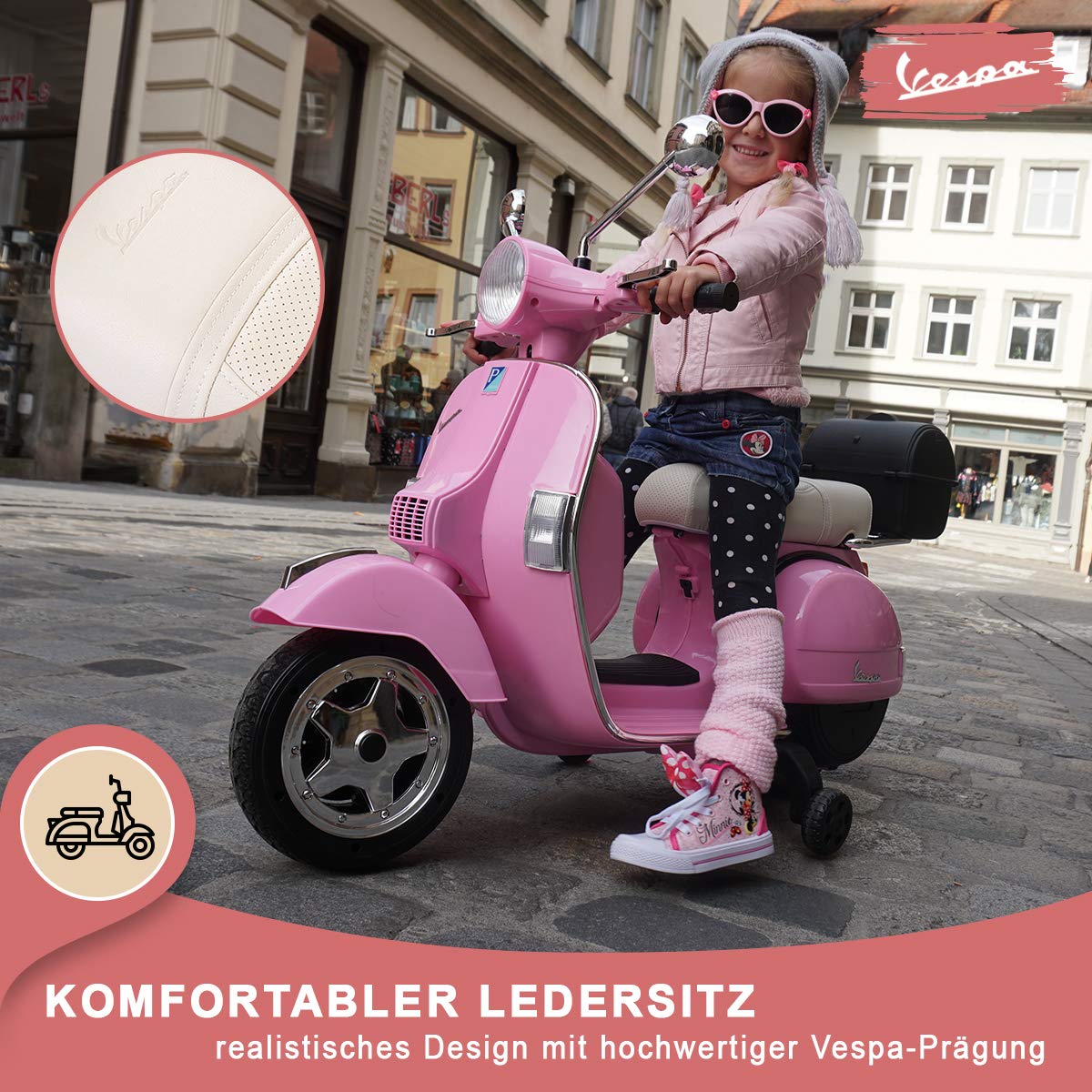 actionbikes-motors-vespa-elektroroller-pink-12v-mit-st-tzr-dern image 6