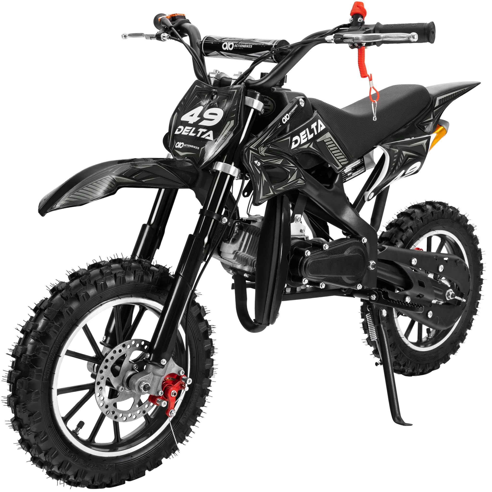 actionbikes-delta-49ccm-kinder-crossbike-schwarz-40-km-h image 1