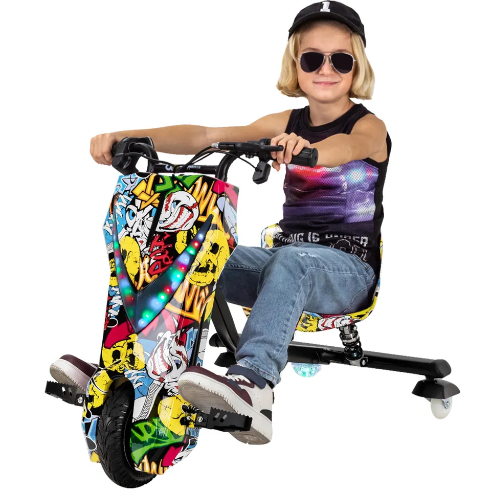 actionbikes-motors-driftscooter-elektro-grafit-gelb-250-watt image 1
