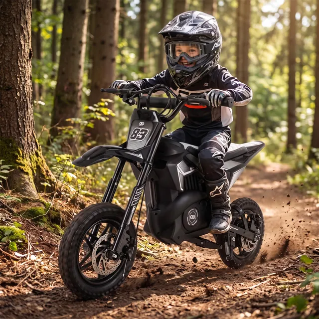 actionbikes-raider-kinder-crossbike-elektro-250w-schwarz image 1