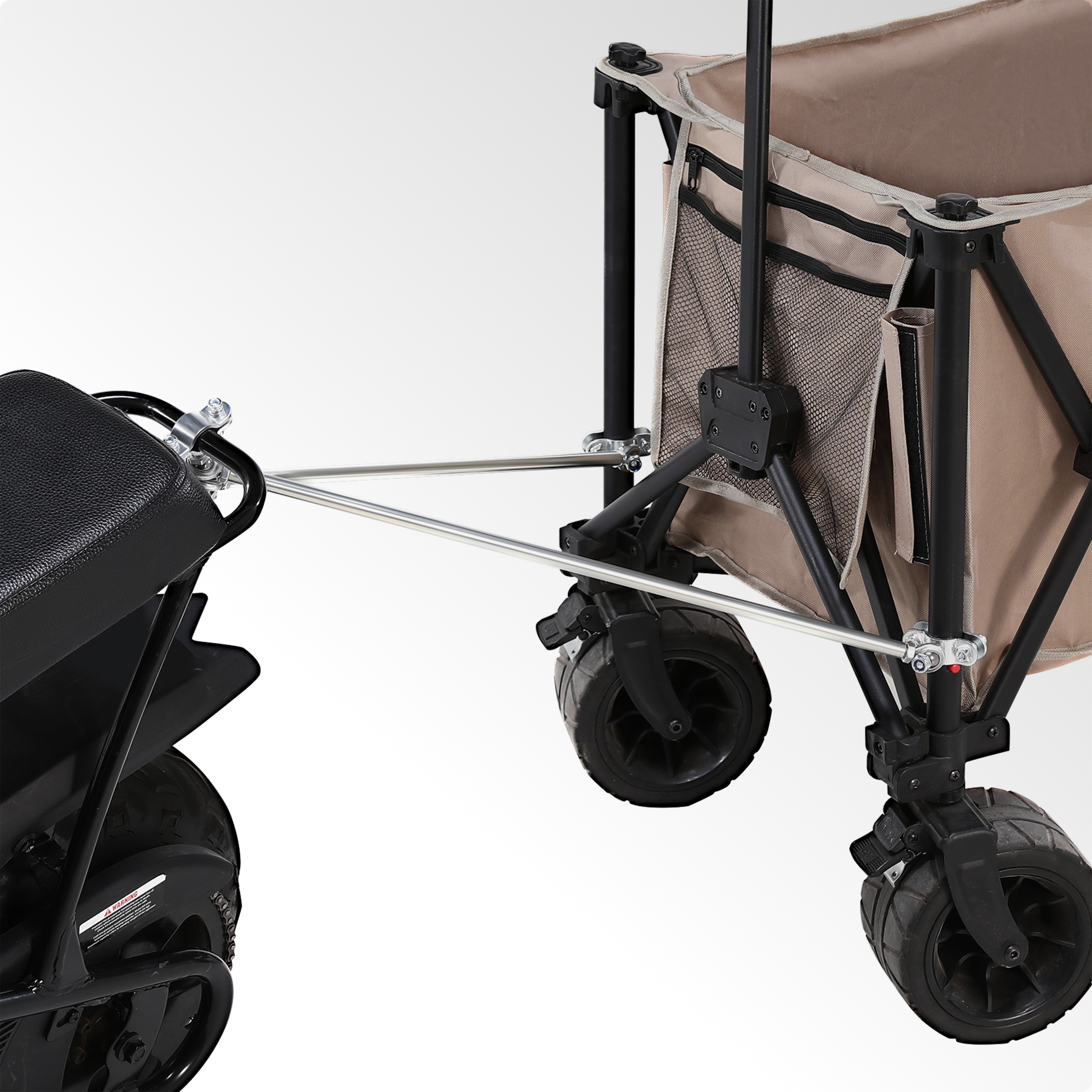 oryxearth-mini-abschleppstange-tow-bar-silber-verstellbar image 1
