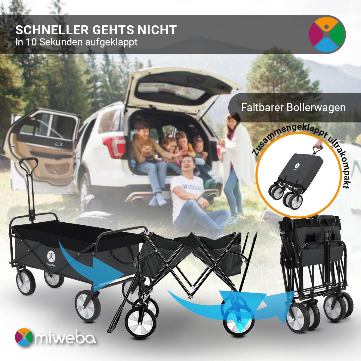 miweba-mb-35-bollerwagen-faltbar-grau-120-kg image 3