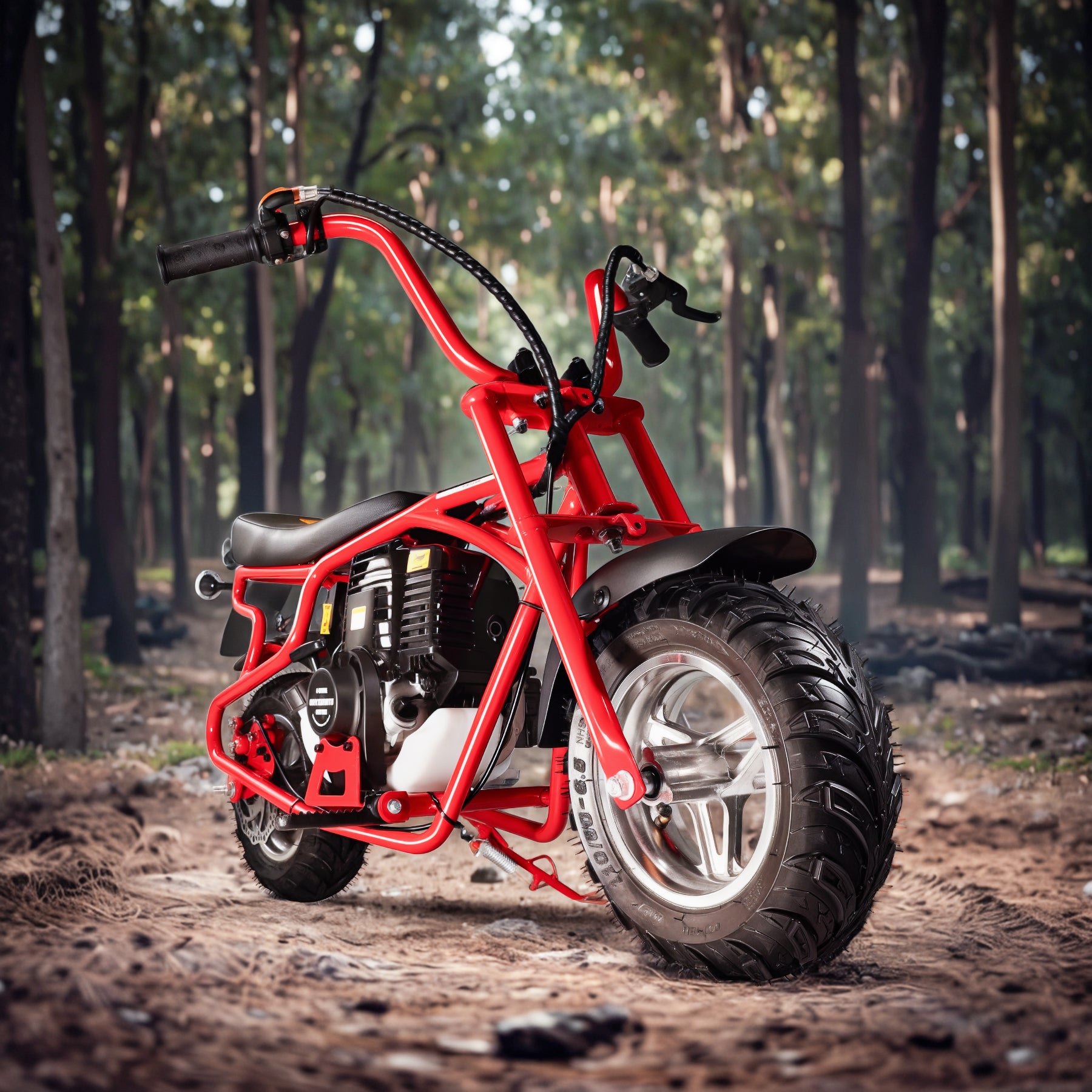 oryxearth-gas-mini-bike-dirt-bike-37-7cc-benzin-rot image 6