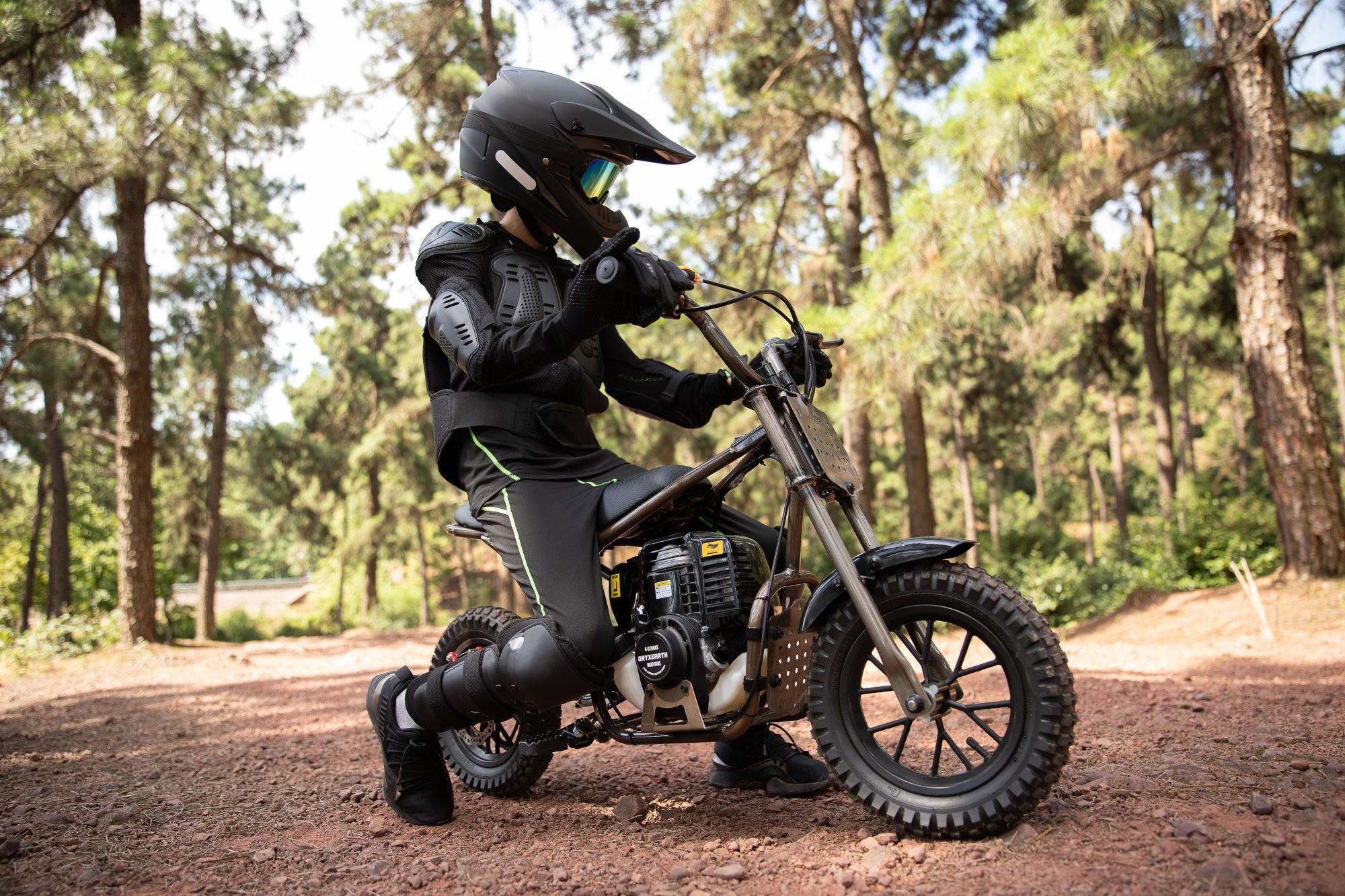 oryxearth-37-7cc-mini-dirt-bike-benziner-rot-plus-4-takt image 6