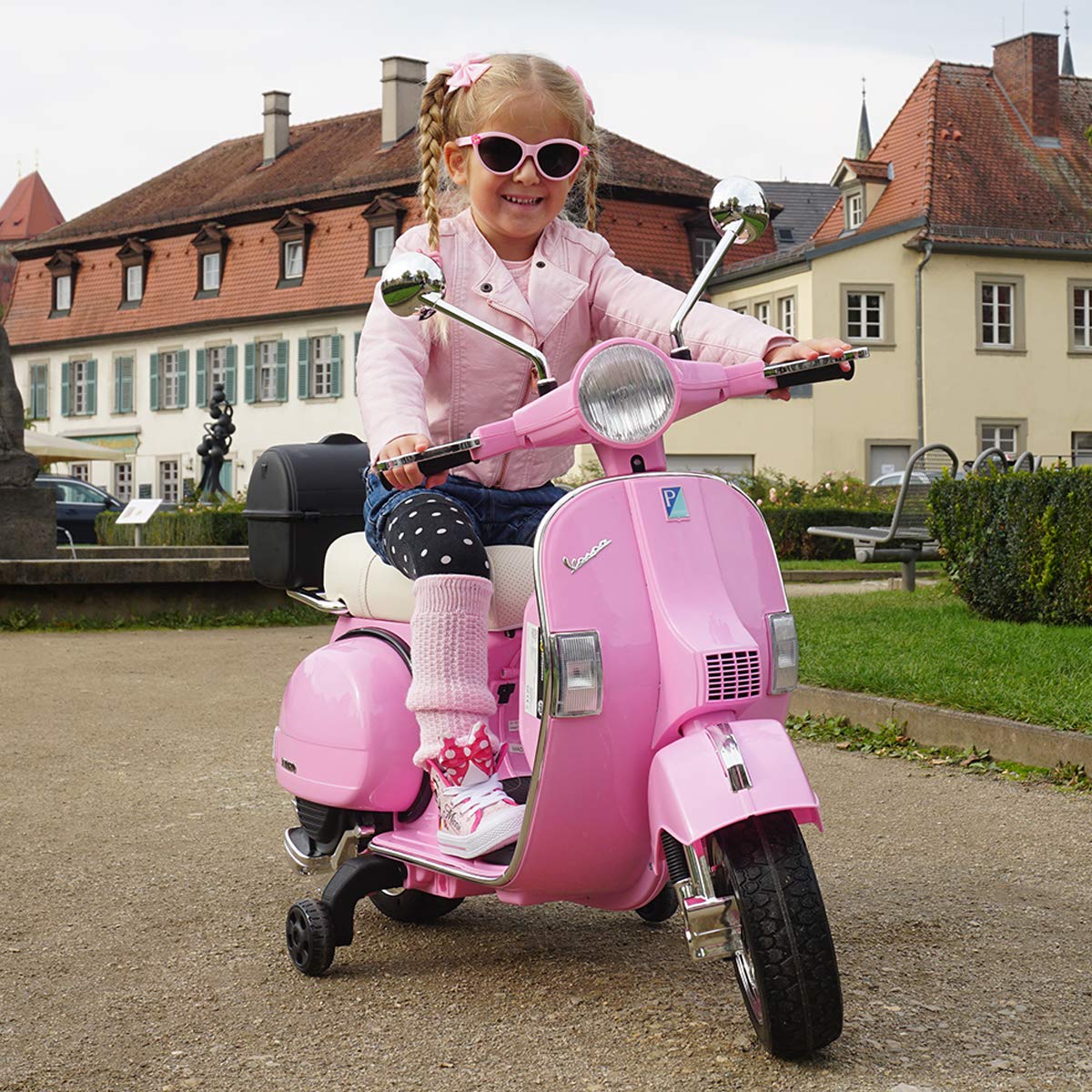 actionbikes-motors-vespa-elektroroller-pink-12v-mit-st-tzr-dern image 8