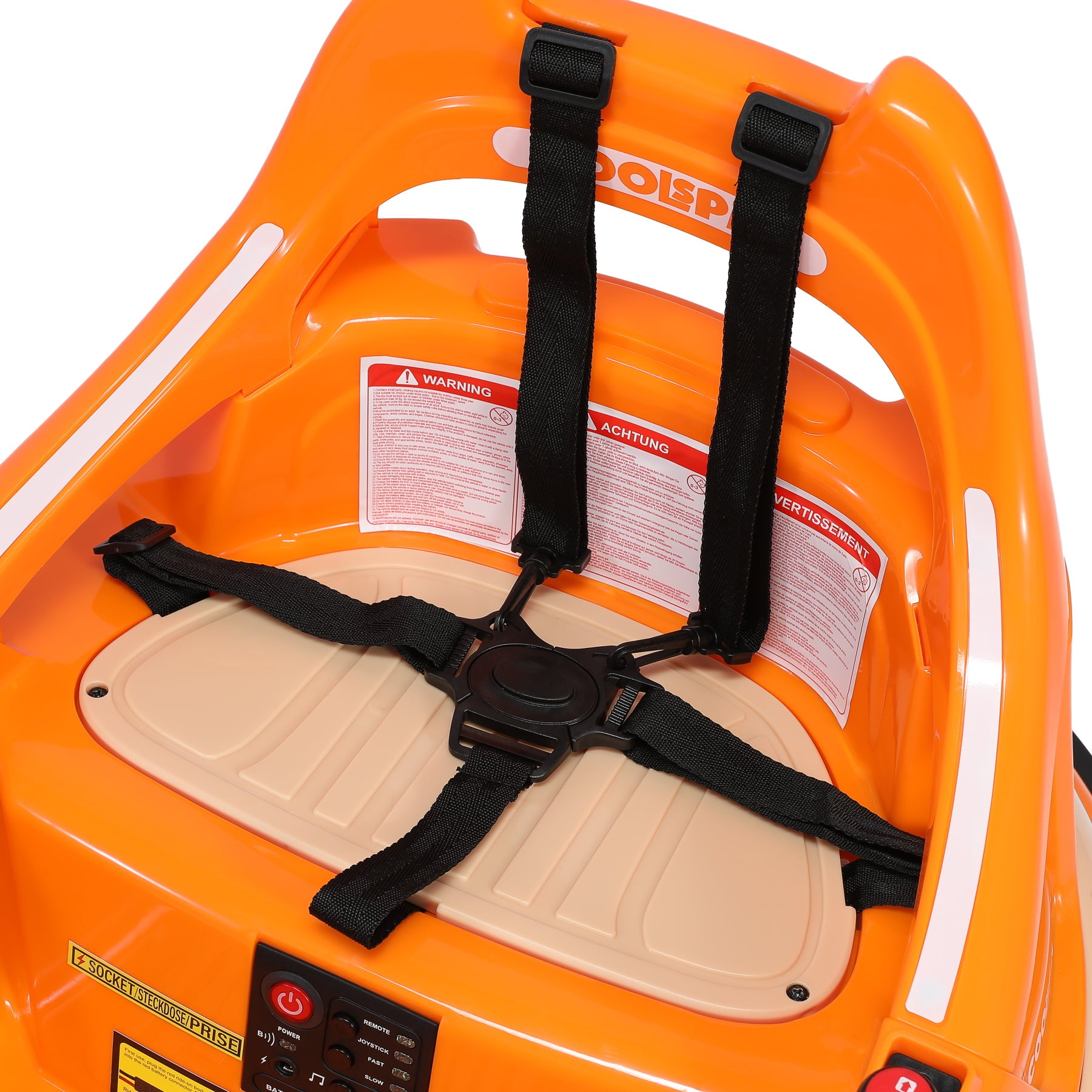 oryxearth-ride-on-autoscooter-12v-bumper-car-orange-360 image 4
