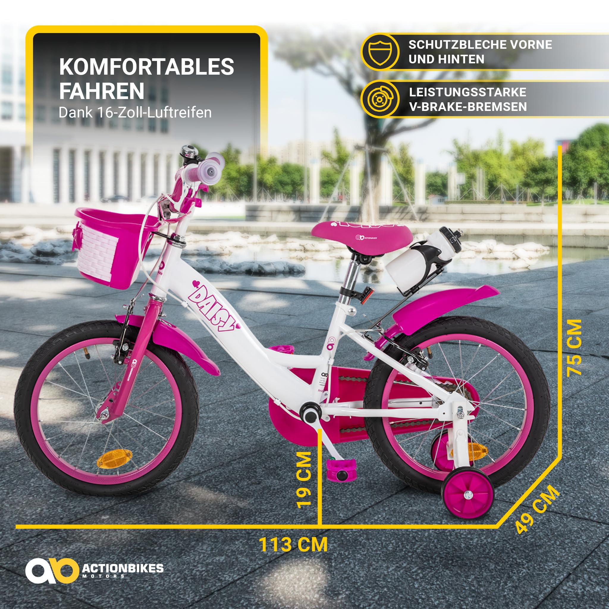 actionbikes-motors-daisy-16-zoll-kinderfahrrad-pink-mit-korb image 4