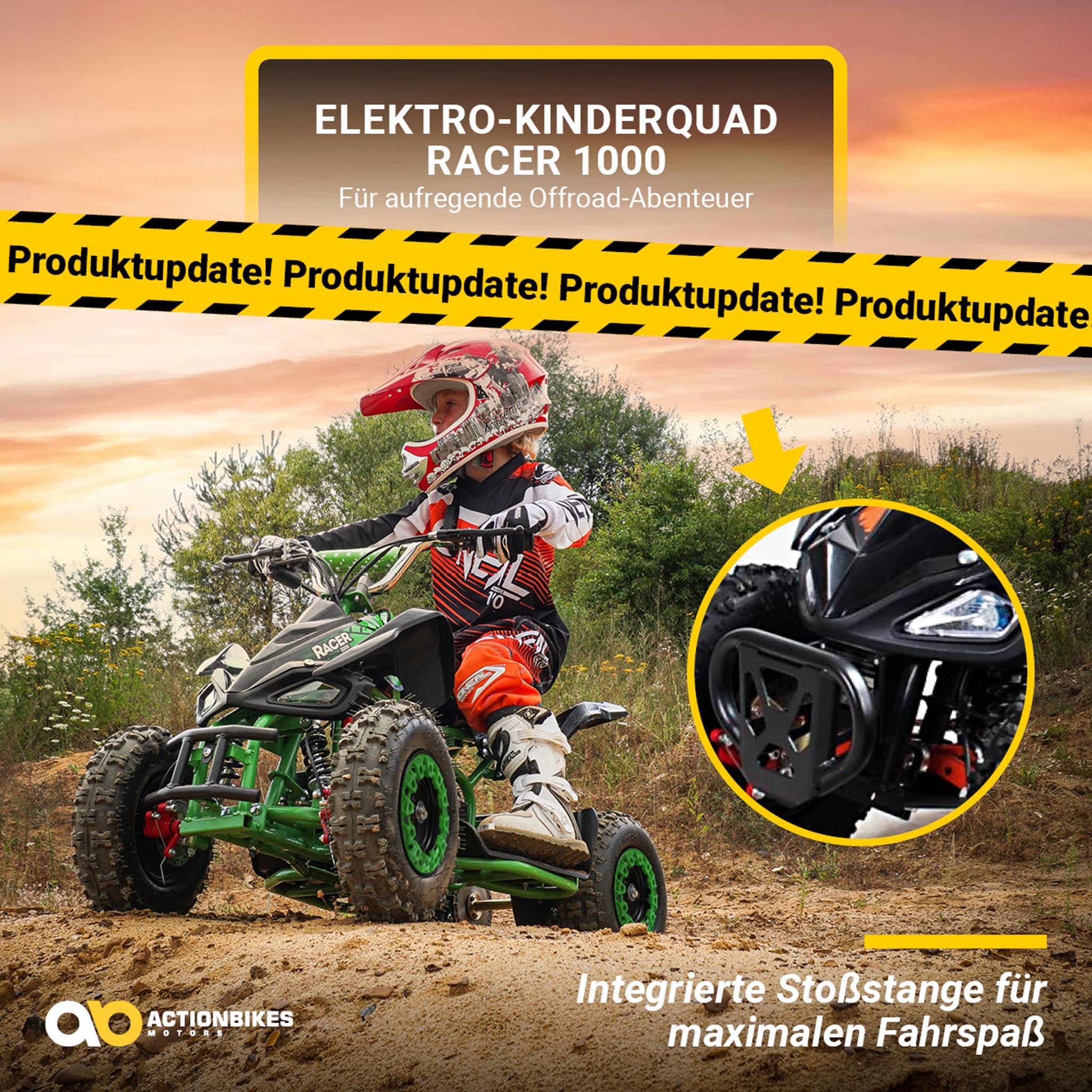 actionbikes-atv-racer-kinderquad-elektro-schwarz-rot-1000w image 2