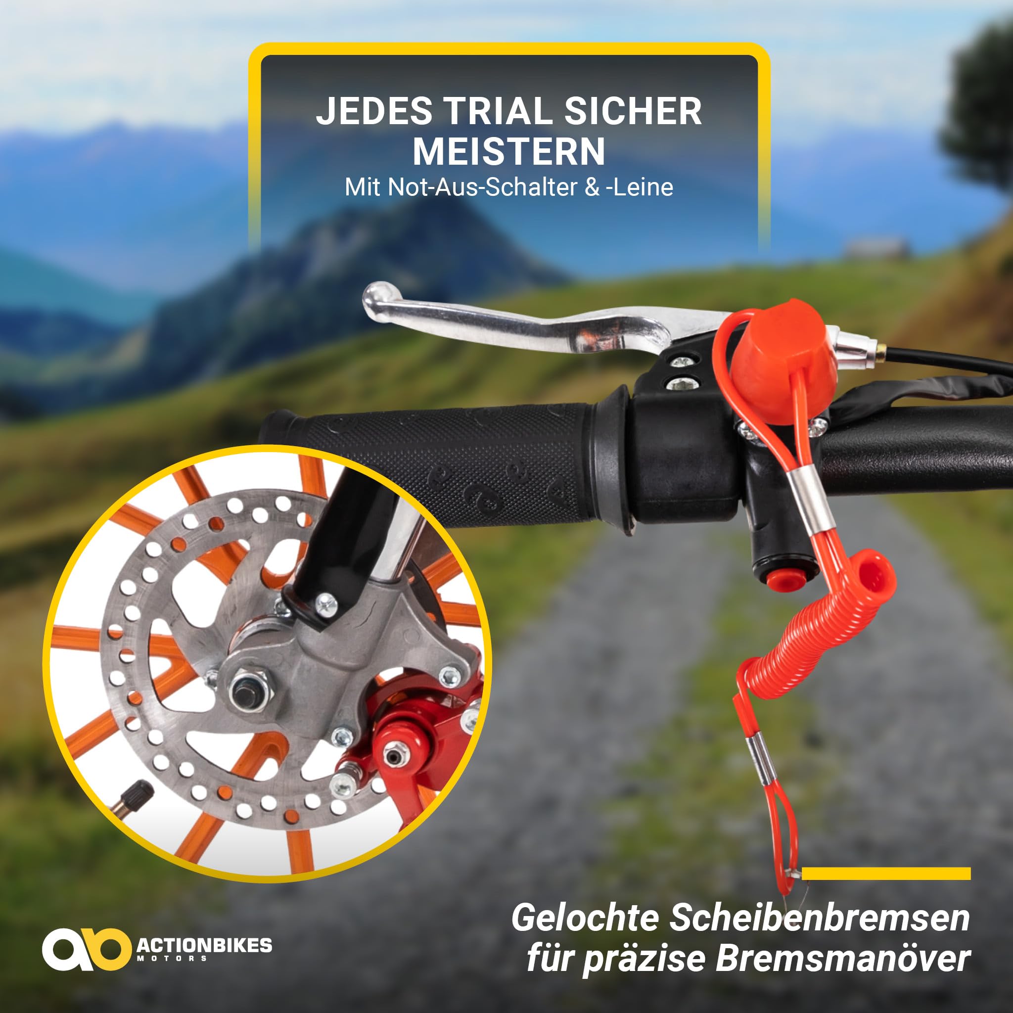 actionbikes-delta-49ccm-kinder-crossbike-schwarz-40-km-h image 6