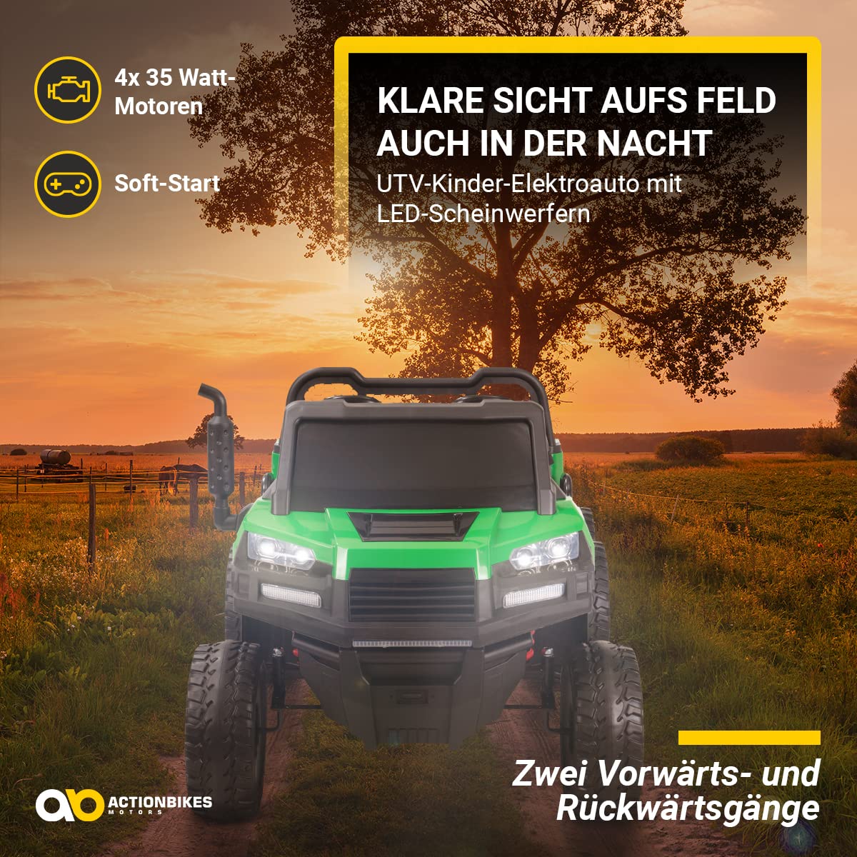 actionbikes-utv-a730-kinderauto-elektro-2-sitzer-gr-n image 3