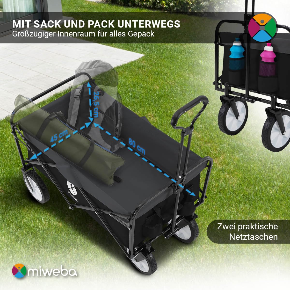 miweba-mb-35-bollerwagen-faltbar-schwarz-grau-120-kg image 5