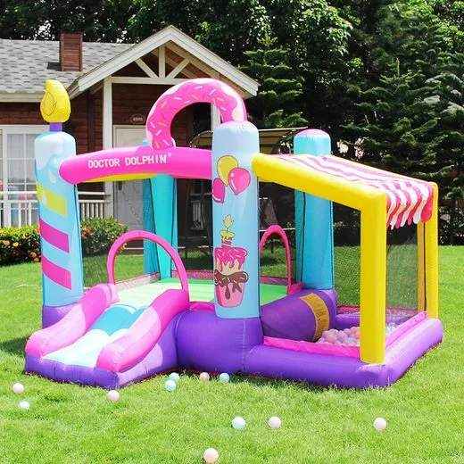 oryxearth-bouncy-castle-h-pfburg-mit-gebl-se-290-cm-f-r-3-kinder image 1