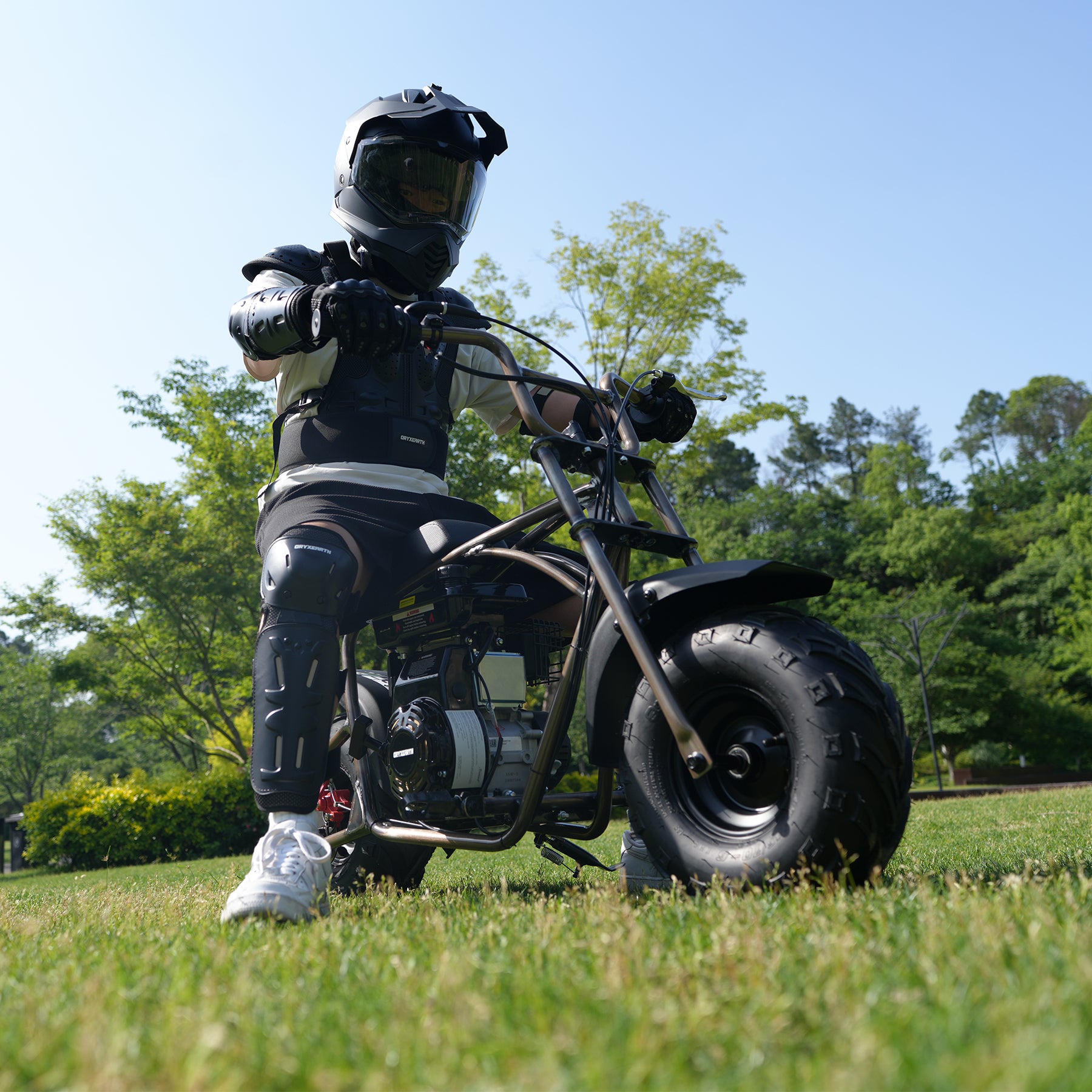 oryxearth-brm100p-1-mini-bike-105ccm-braun-4-takt image 2