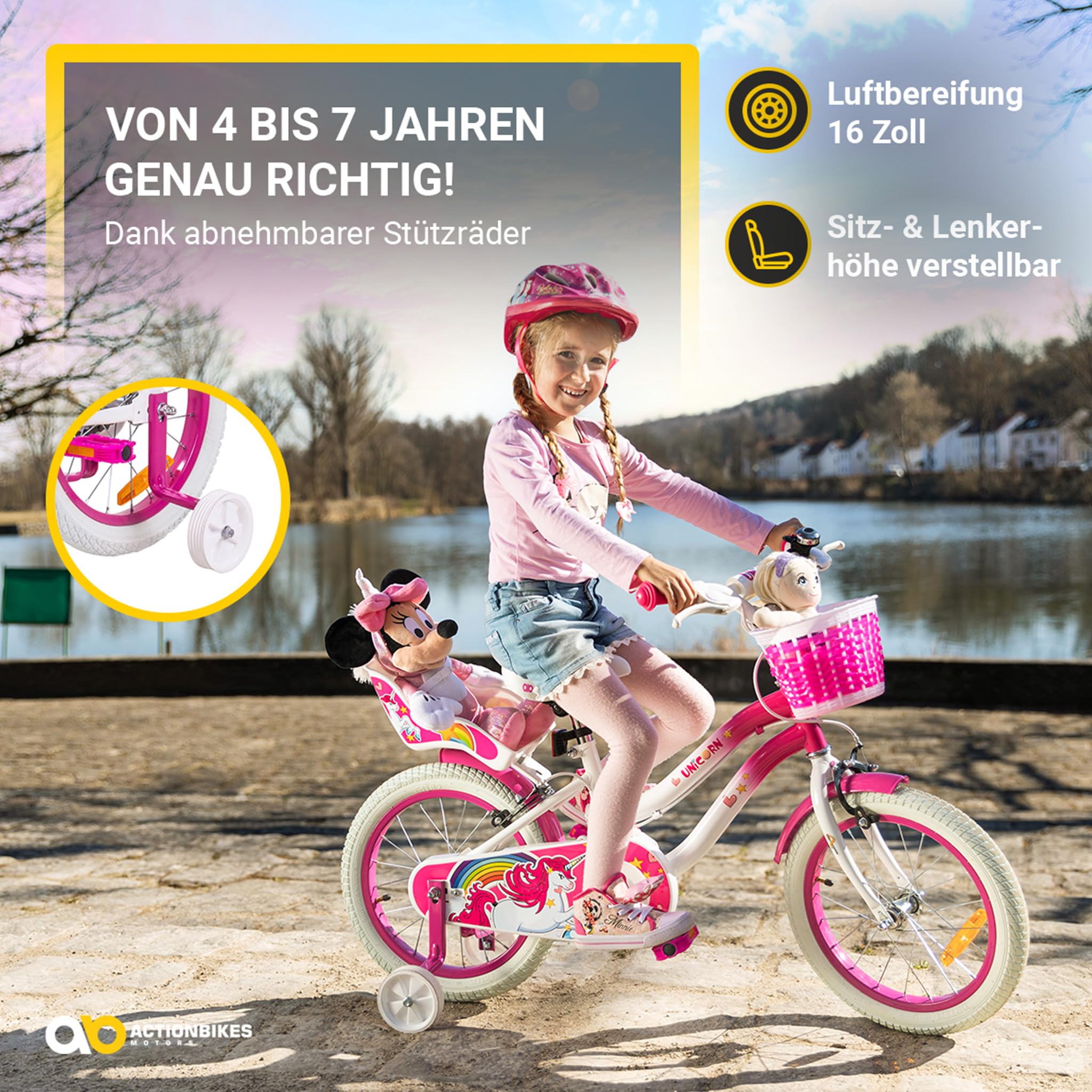 actionbikes-motors-unicorn-kinderfahrrad-16-zoll-einhorn-korb image 6