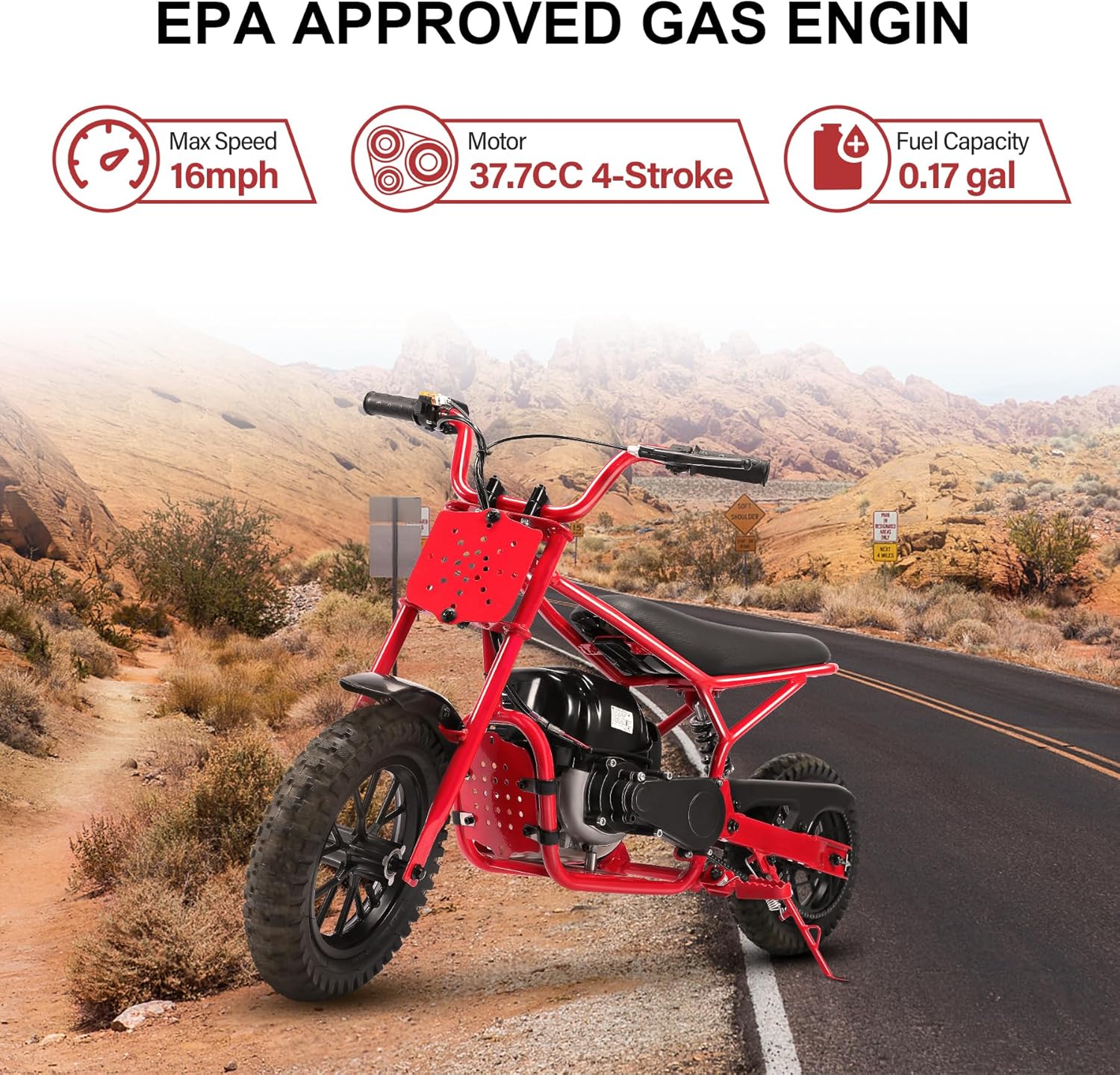 oryxearth-37-7cc-mini-dirt-bike-benziner-rot-plus-4-takt image 8