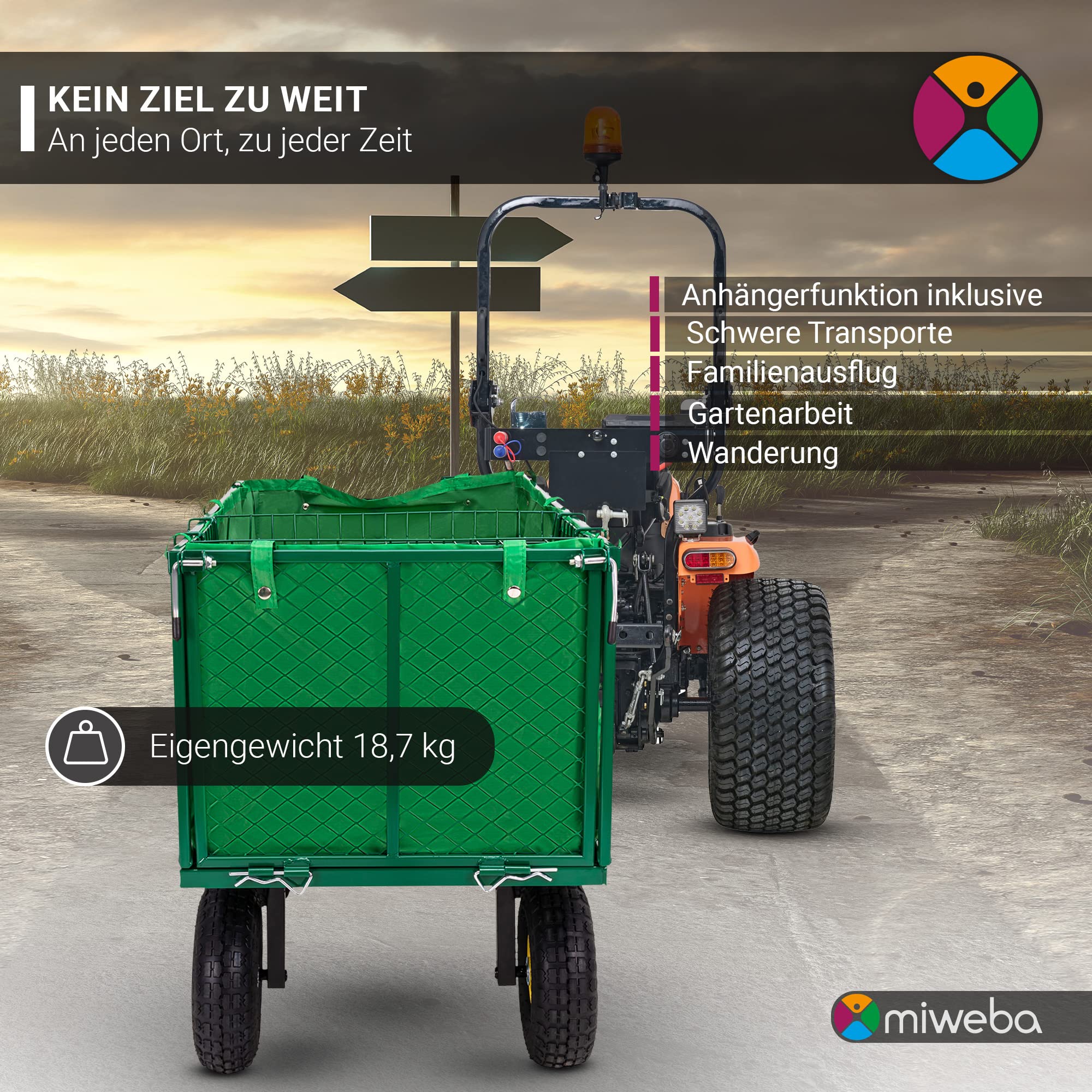 miweba-mb-550-bollerwagen-gr-n-190-l-mit-luftreifen image 7