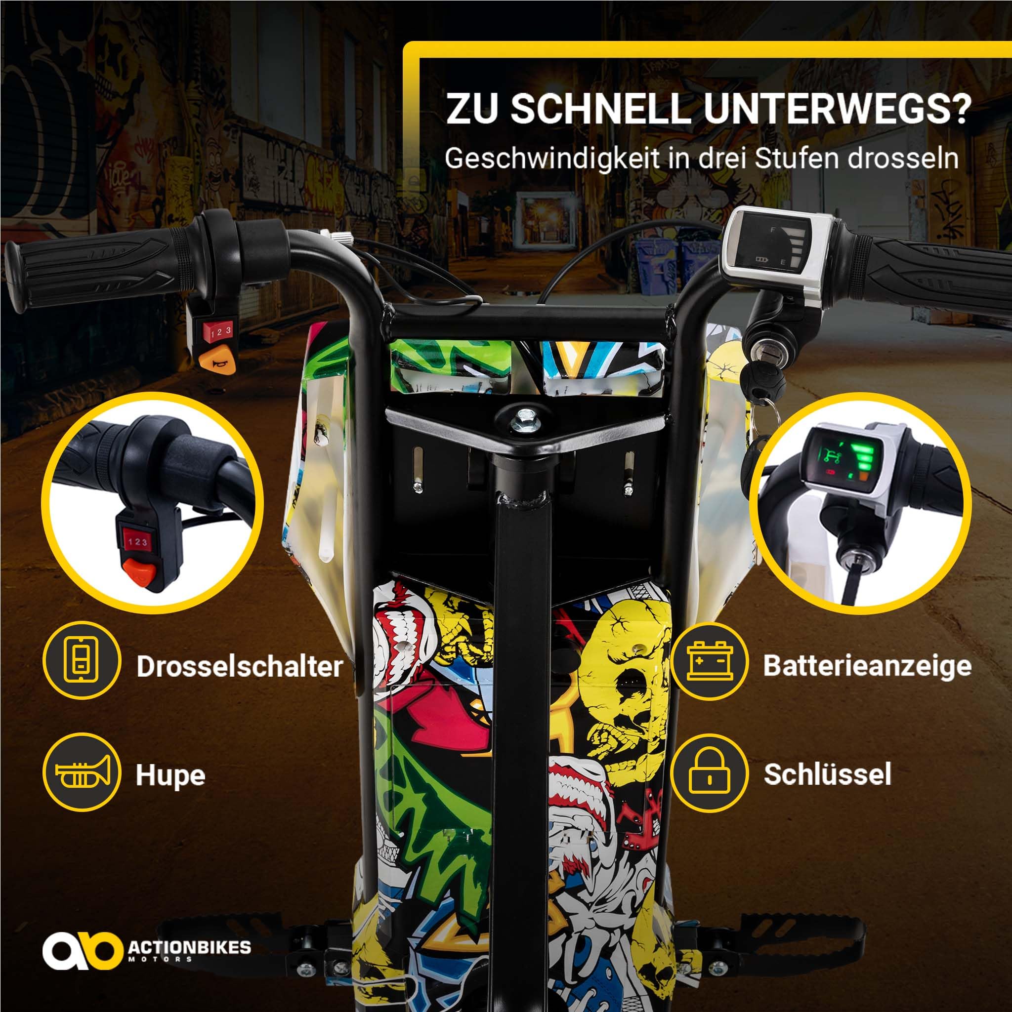 actionbikes-motors-driftscooter-elektro-grafit-gelb-250-watt image 5