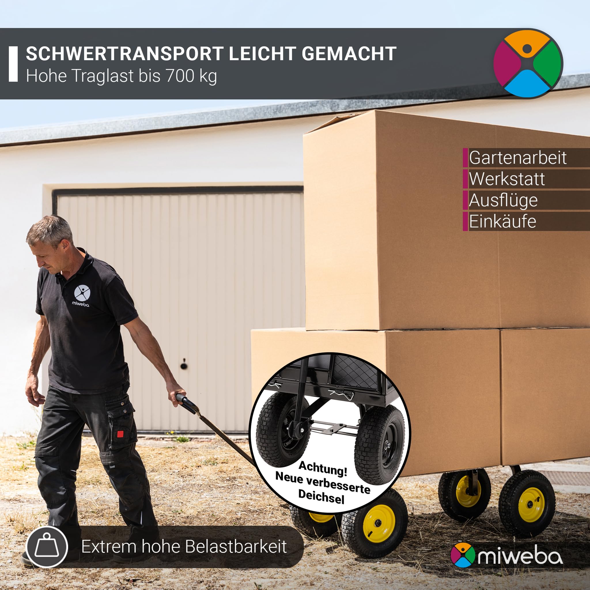 miweba-mb-700-bollerwagen-gr-n-700kg-luftreifen-220l image 2