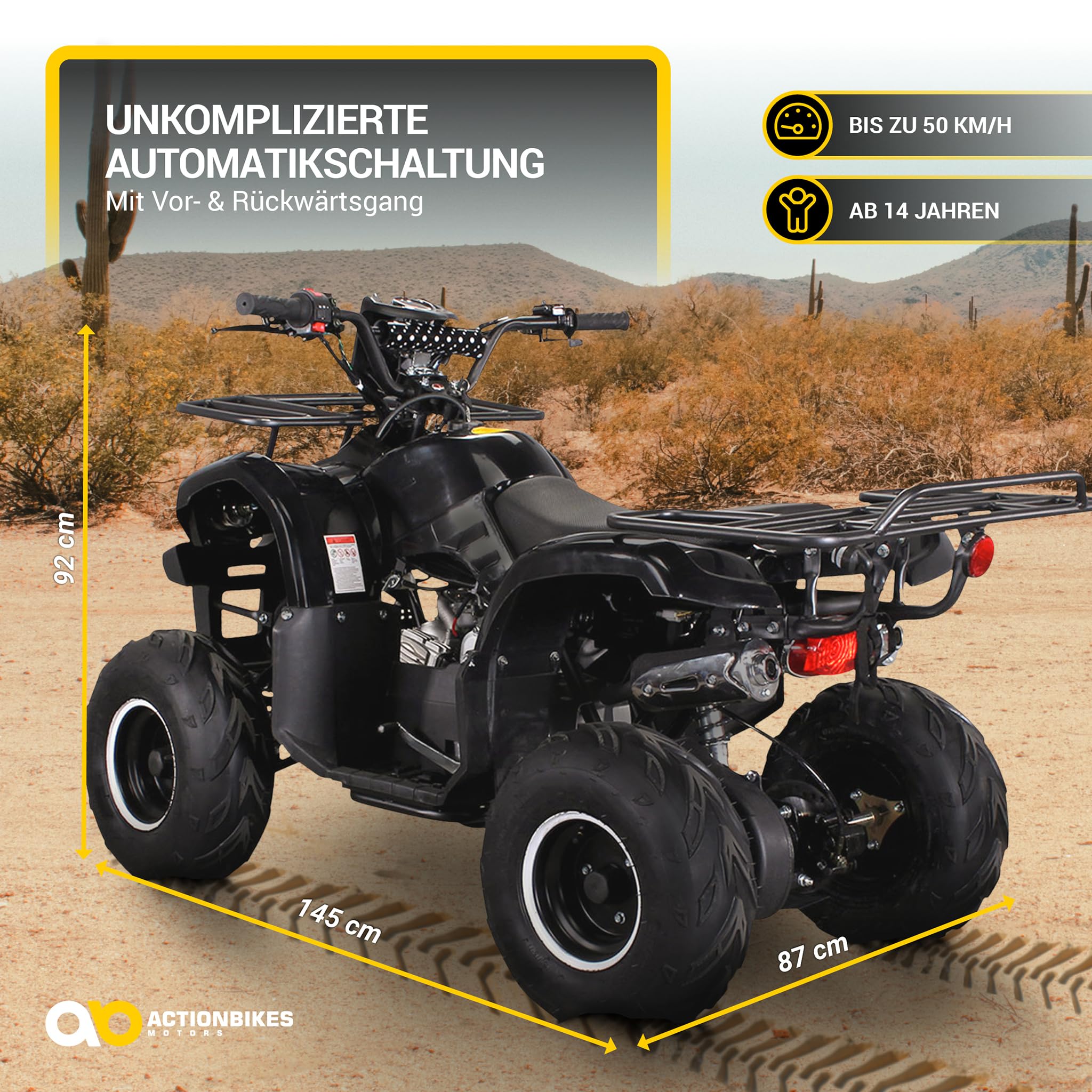 actionbikes-s-8-farmer-jugend-quad-125ccm-schwarz-50-km-h image 7