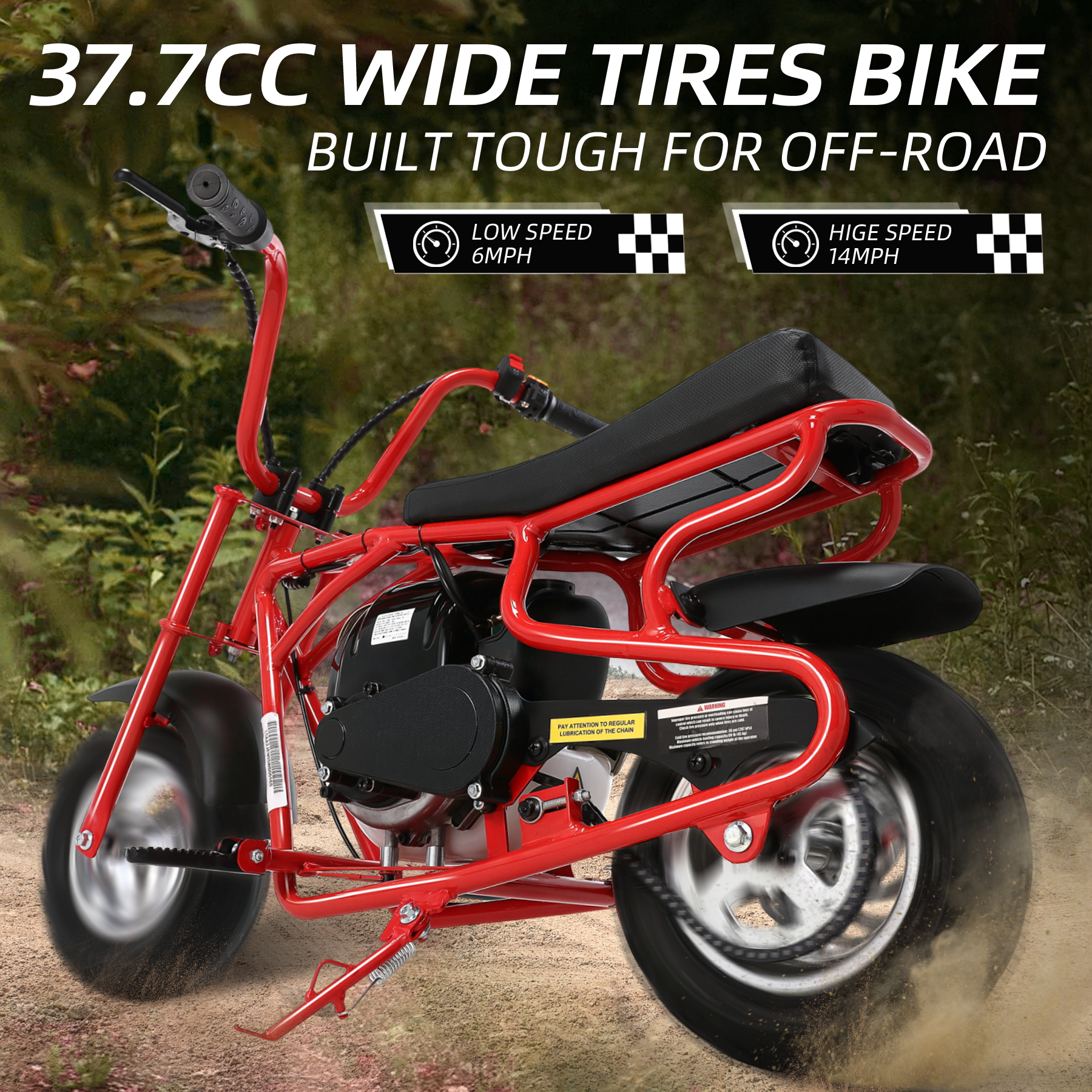oryxearth-gas-mini-bike-dirt-bike-37-7cc-benzin-rot image 3