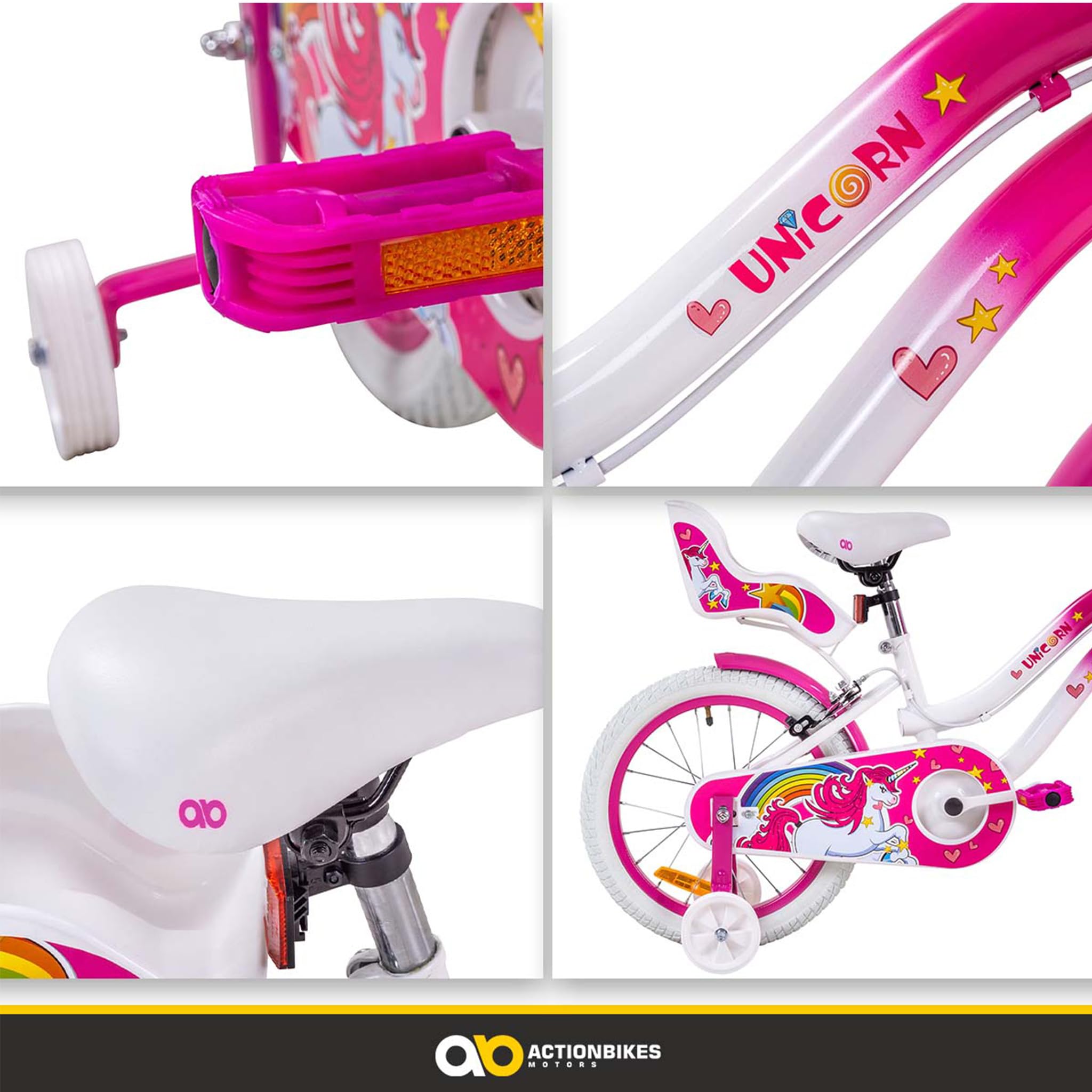 actionbikes-motors-unicorn-kinderfahrrad-16-zoll-einhorn-korb image 8