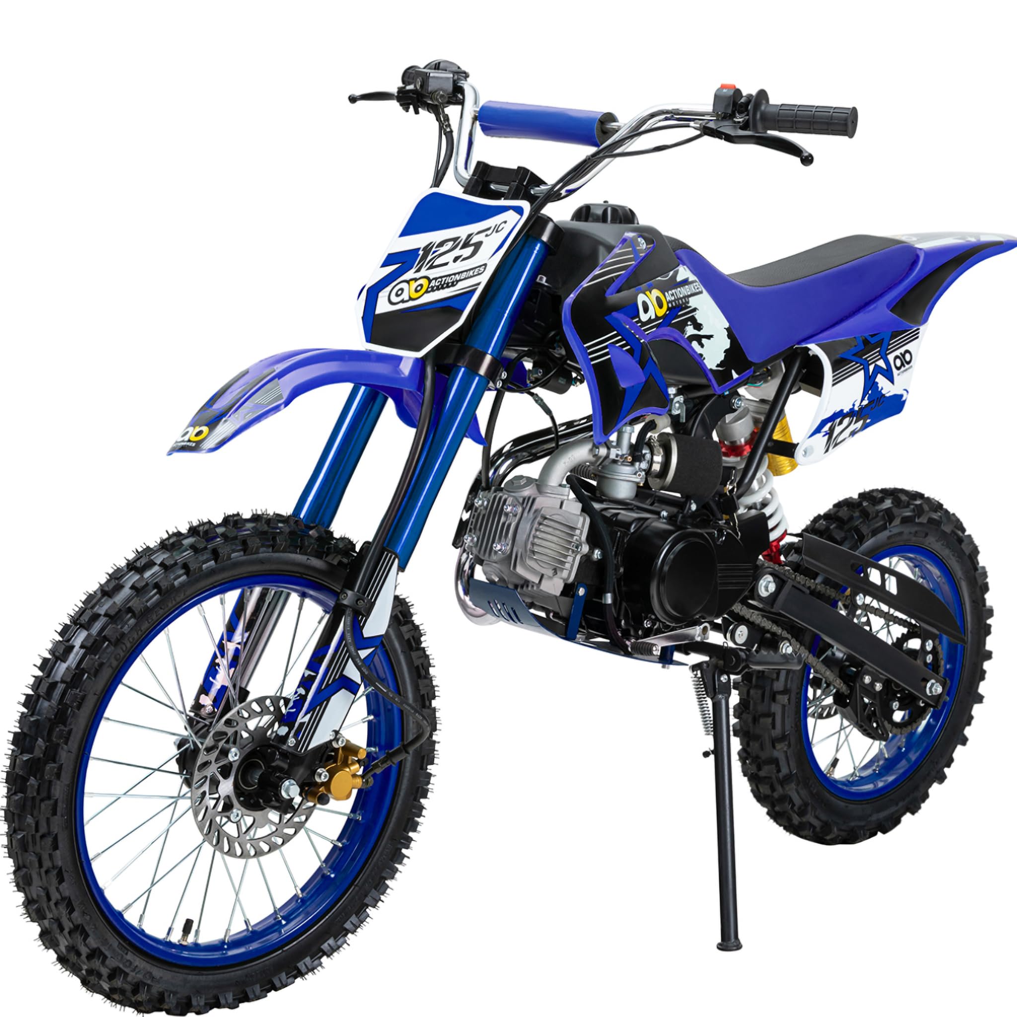 actionbikes-jc125-jugend-crossbike-125ccm-blau-80-km-h image 1