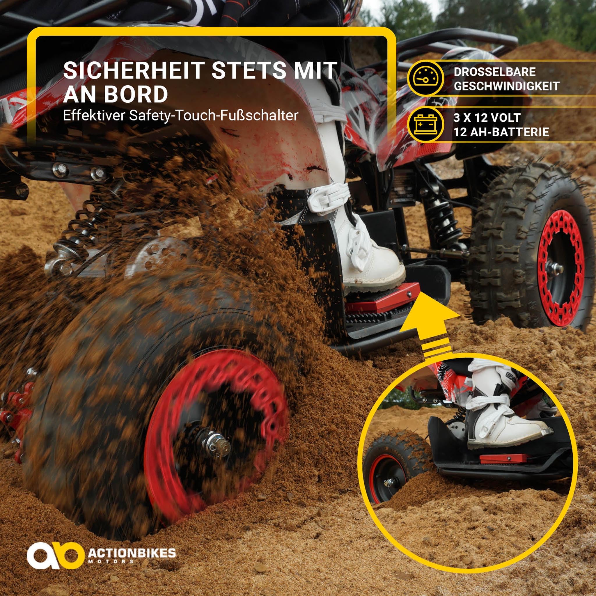 actionbikes-torino-kinderquad-elektro-1000w-schwarz image 5