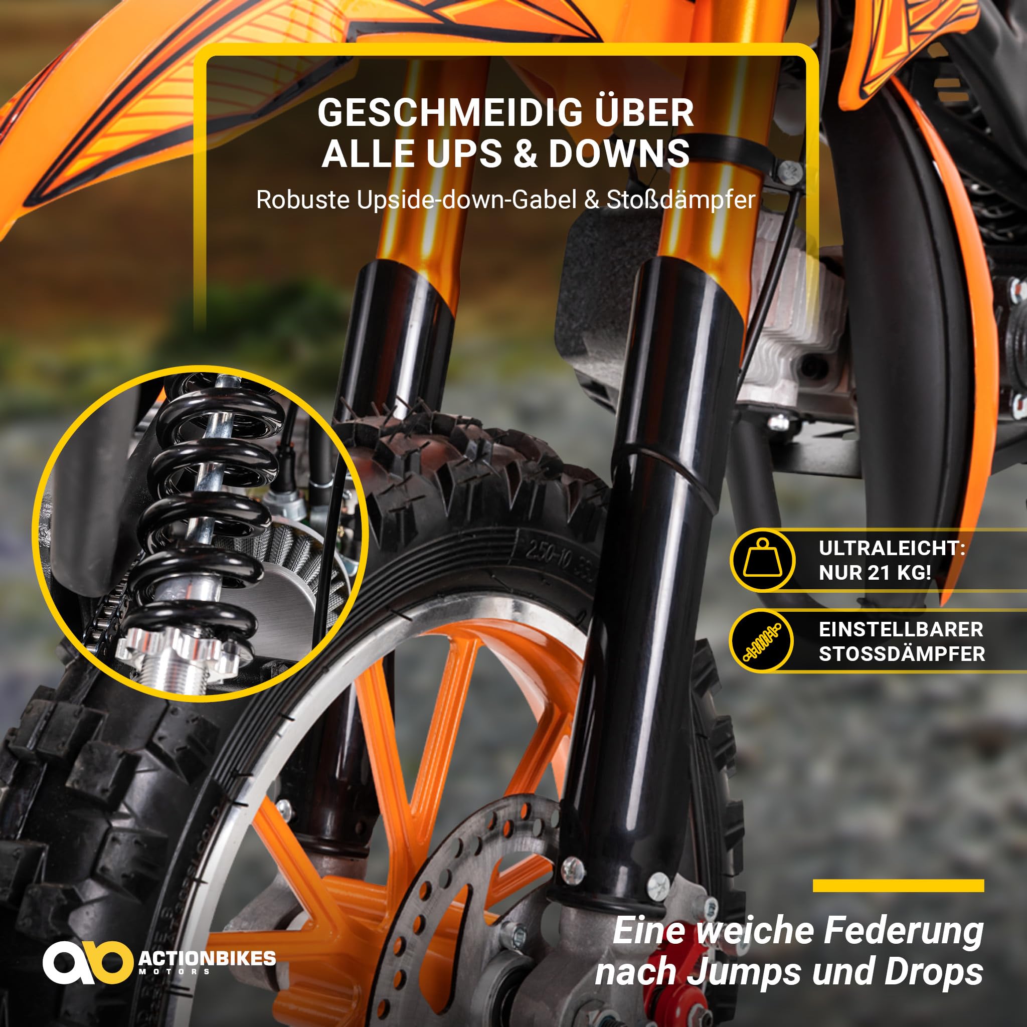 actionbikes-delta-49ccm-kinder-crossbike-schwarz-40-km-h image 4