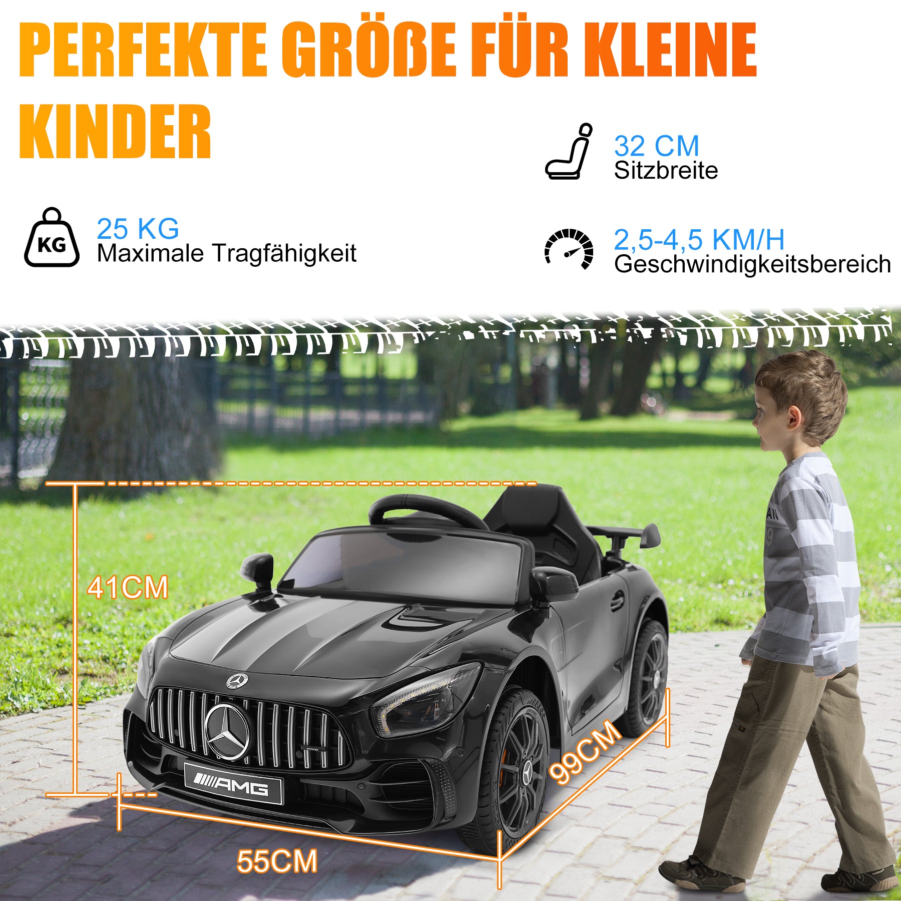 oryxearth-utv-elektro-kinderauto-12v-schwarz-2-6-km-h image 4