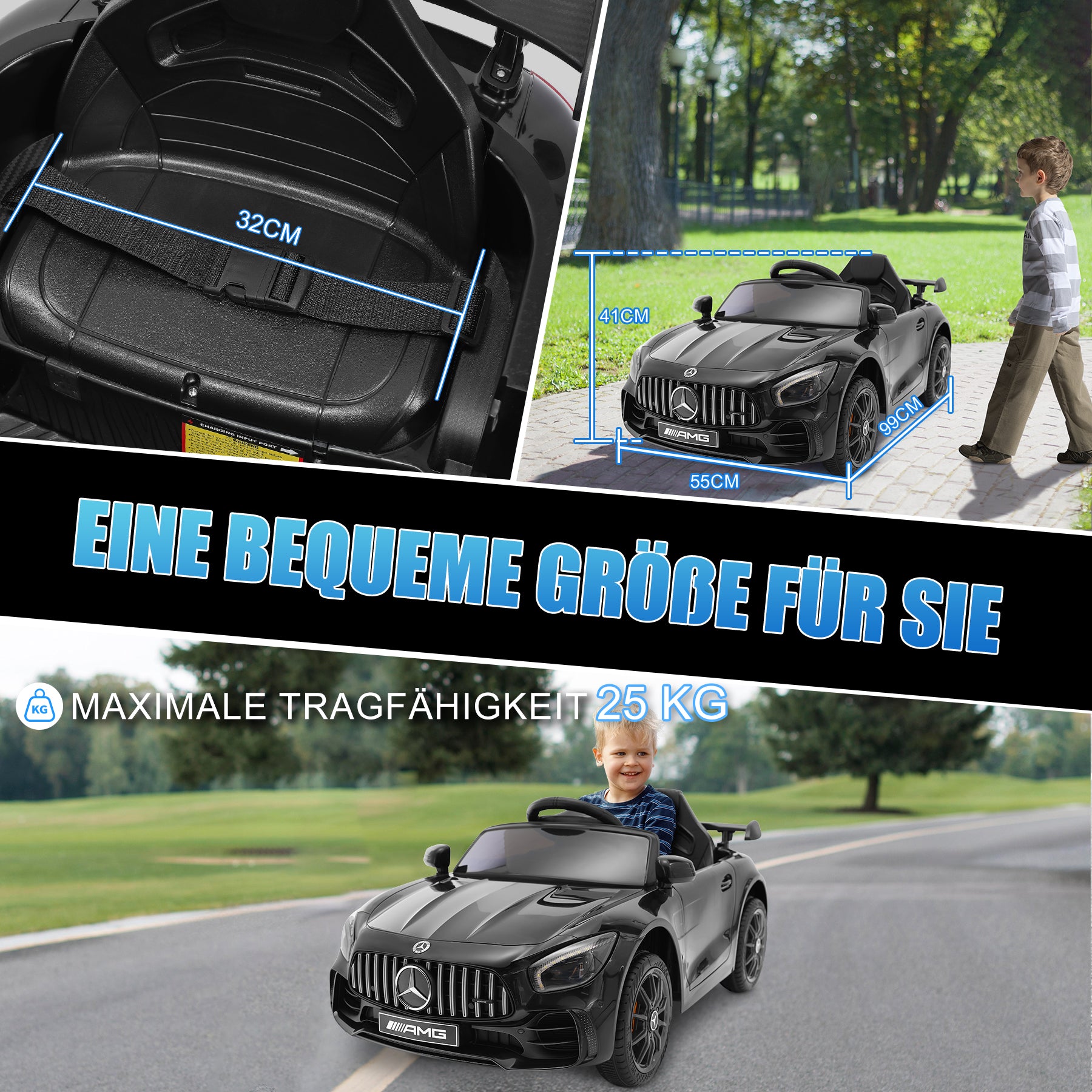 oryxearth-utv-elektro-kinderauto-12v-schwarz-2-6-km-h image 5