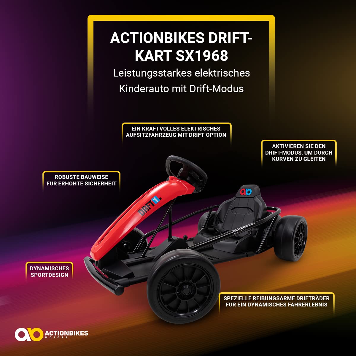 actionbikes-sx1968-drift-kart-elektro-wei-700w-13km-h image 4