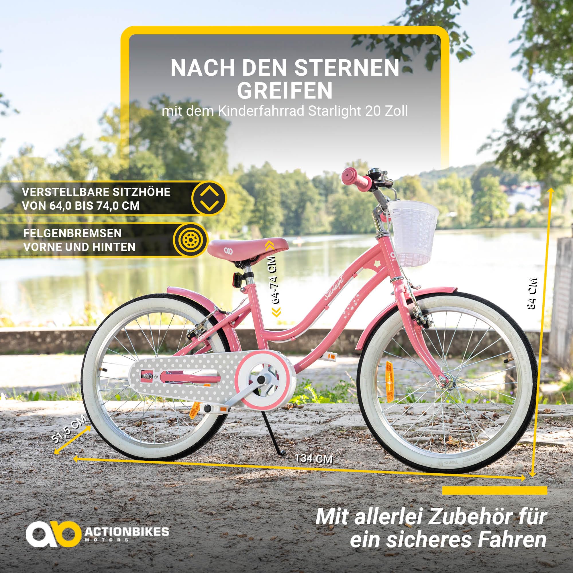 actionbikes-starlight-kinderfahrrad-20-zoll-pastellrosa-korb image 3