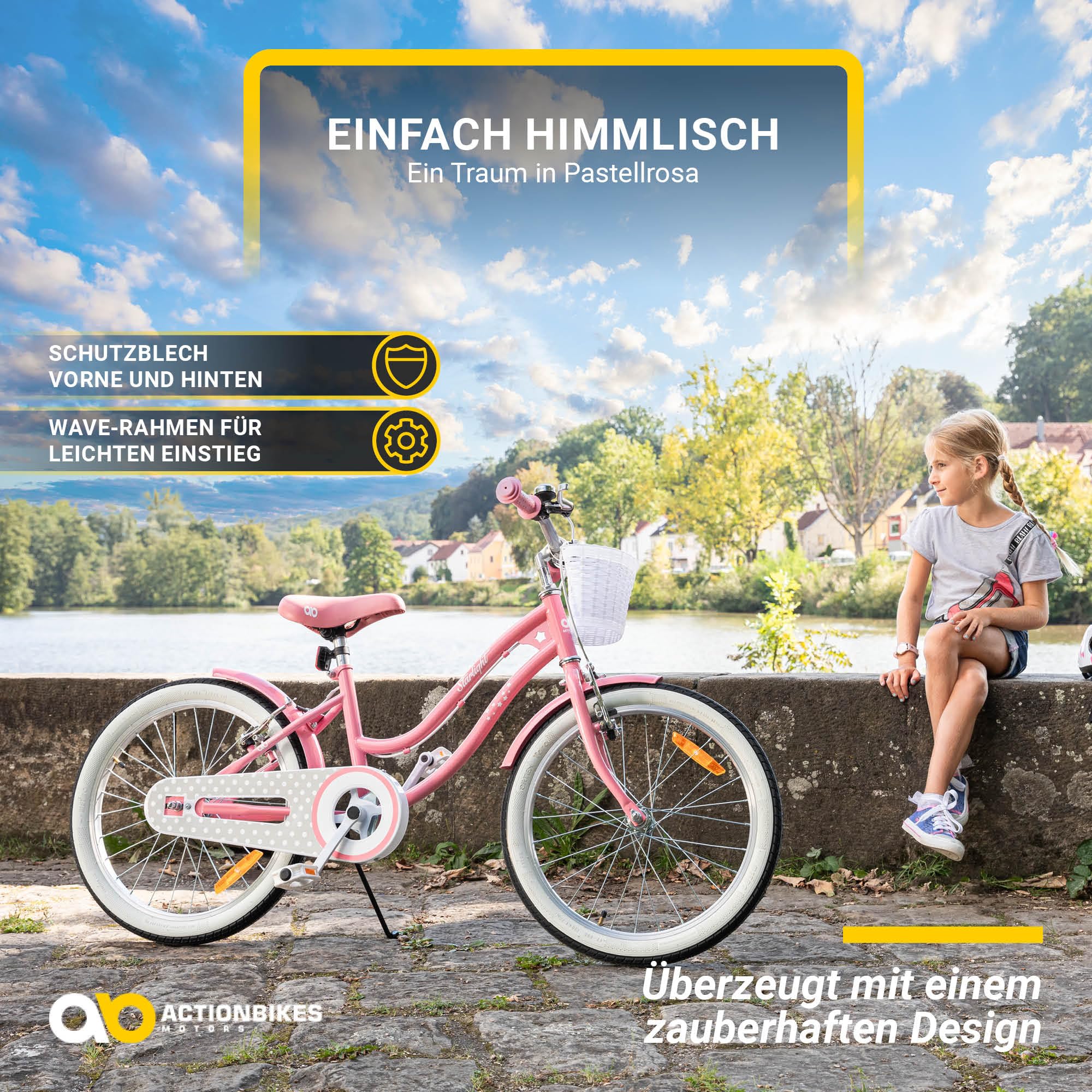 actionbikes-starlight-kinderfahrrad-20-zoll-pastellrosa-korb image 2
