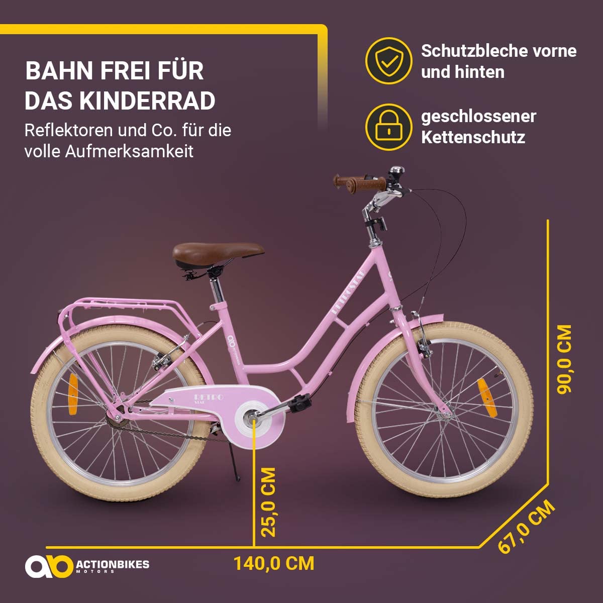 actionbikes-motors-retrostar-kinderfahrrad-20-zoll-rosa-retro image 4