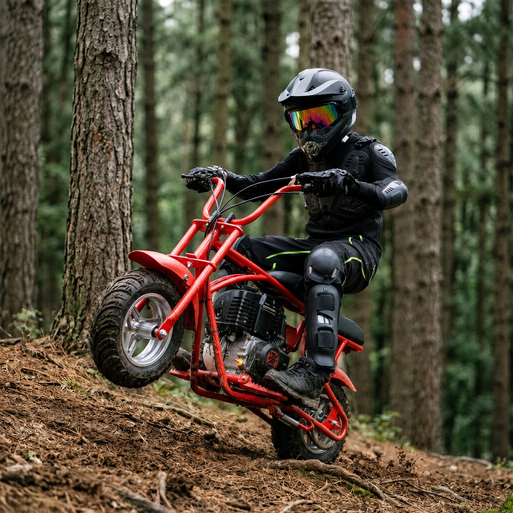 oryxearth-gas-mini-bike-brm40-1-minibike-40ccm-rot-kinder image 5